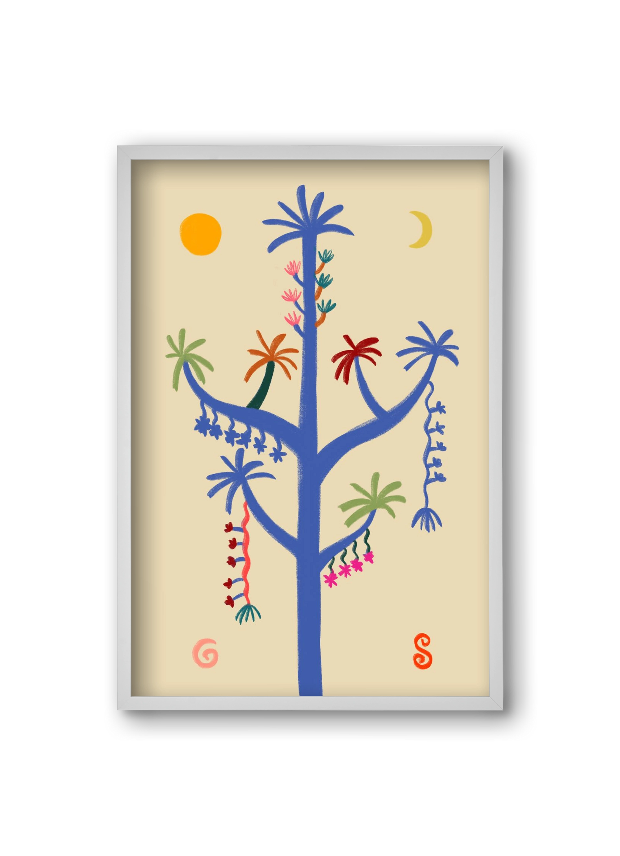 THE MAGIC TREE, 20x30 cm (20x30 cm), Fehér keret