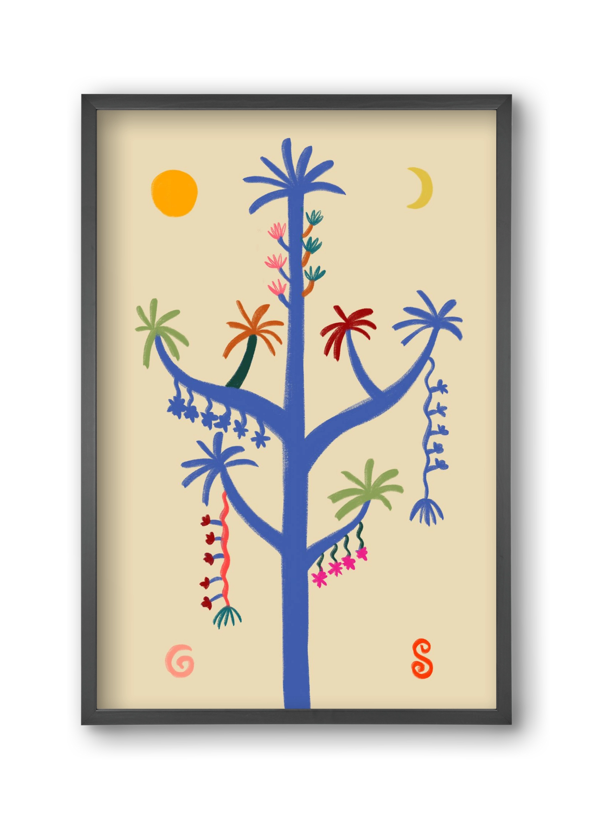 THE MAGIC TREE, 30x45 cm (30x45 cm), Fekete keret