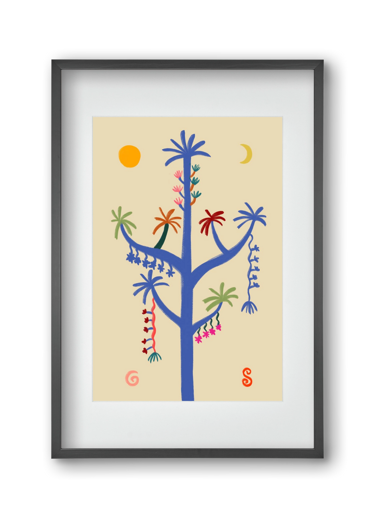 THE MAGIC TREE, 30x45 cm (20x30 cm), Fekete keret, paszpartuval