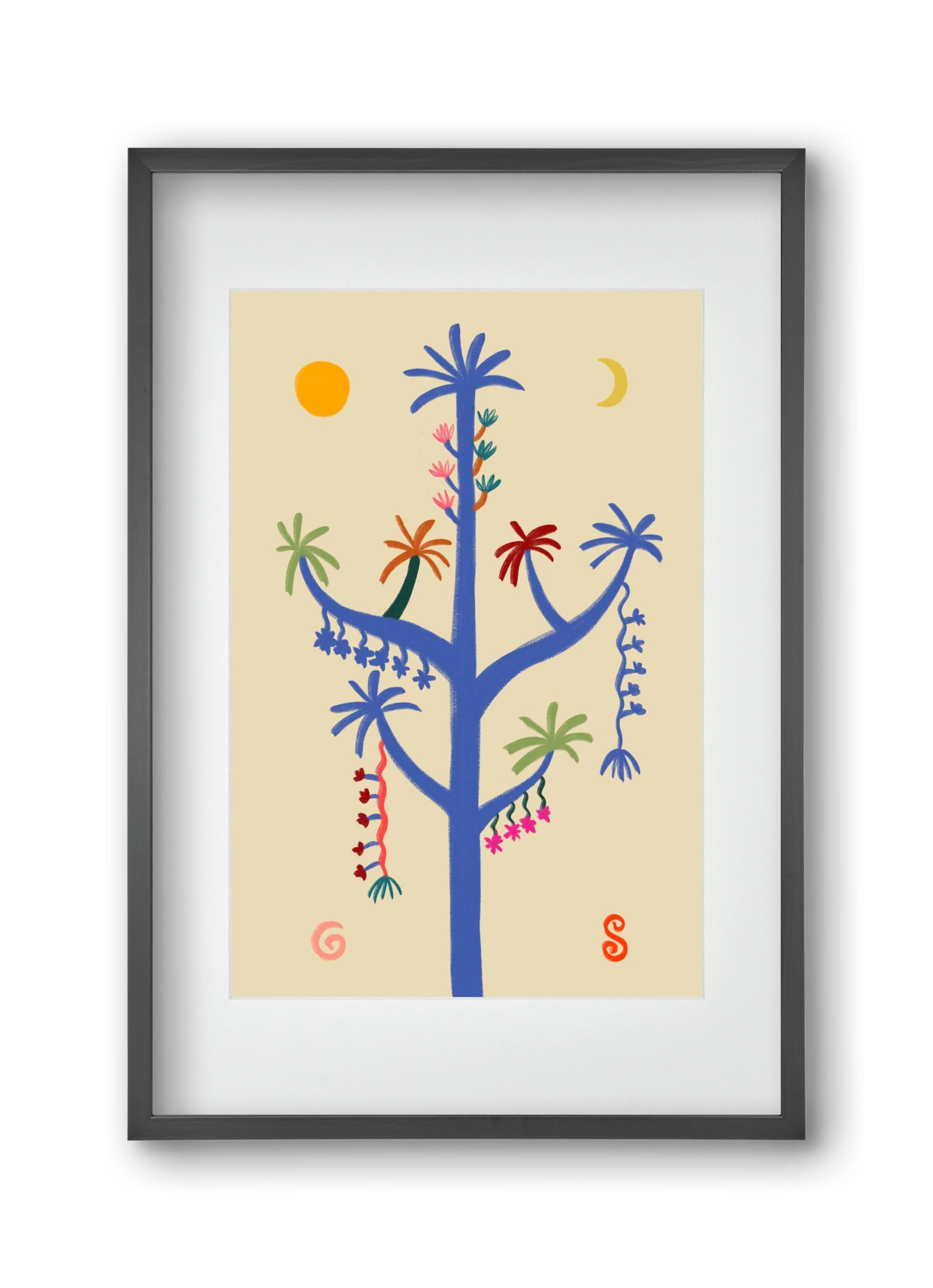 THE MAGIC TREE, 30x45 cm (20x30 cm), Fekete keret, paszpartuval