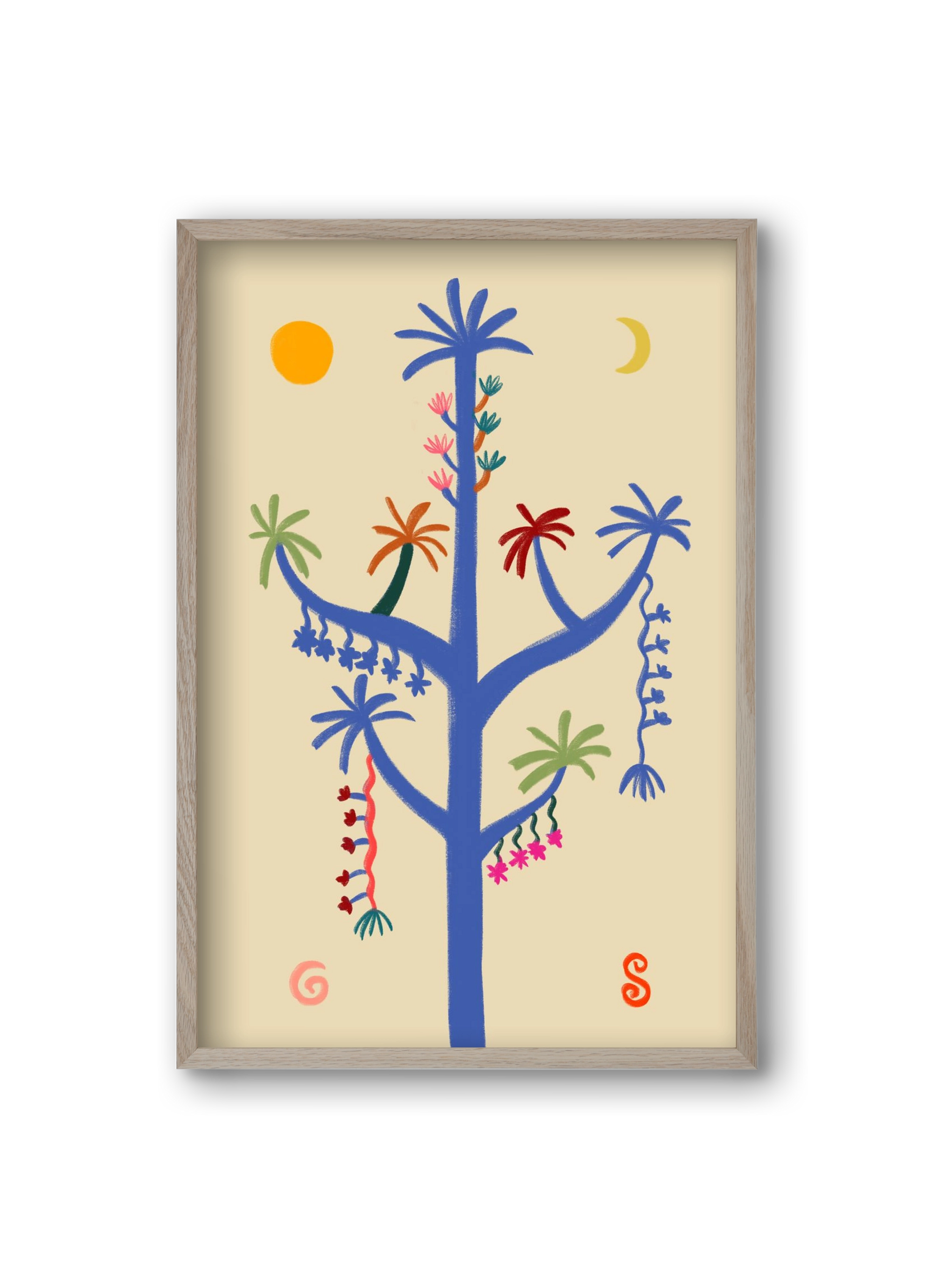 THE MAGIC TREE, 20x30 cm (20x30 cm), Tölgy keret