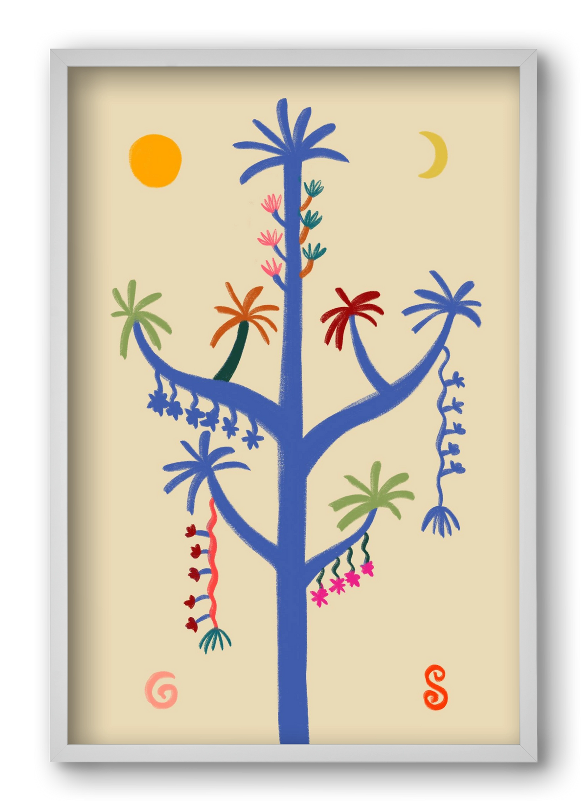 THE MAGIC TREE, 40x60 cm (40x60 cm), Fehér keret