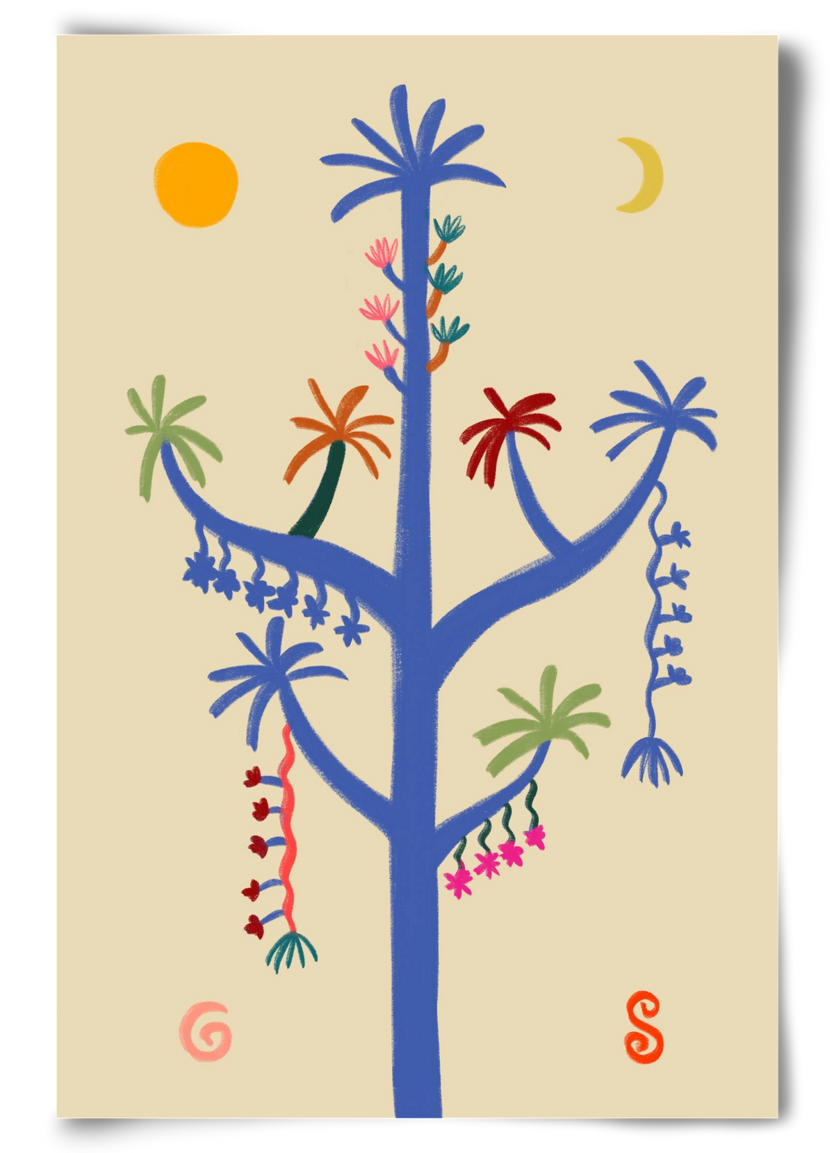 THE MAGIC TREE, 60x90 cm, Keret nélkül