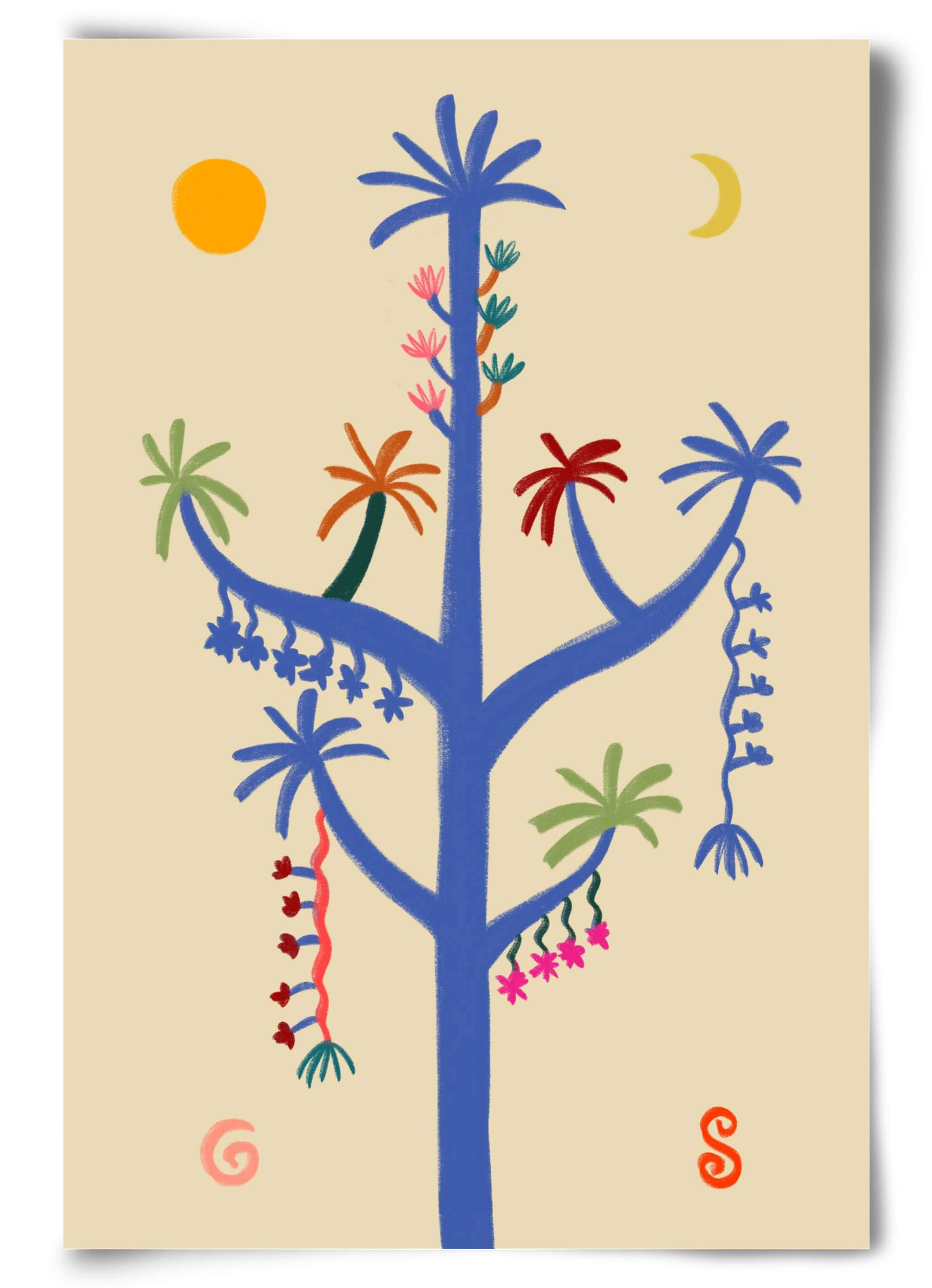 THE MAGIC TREE, 60x90 cm, Keret nélkül