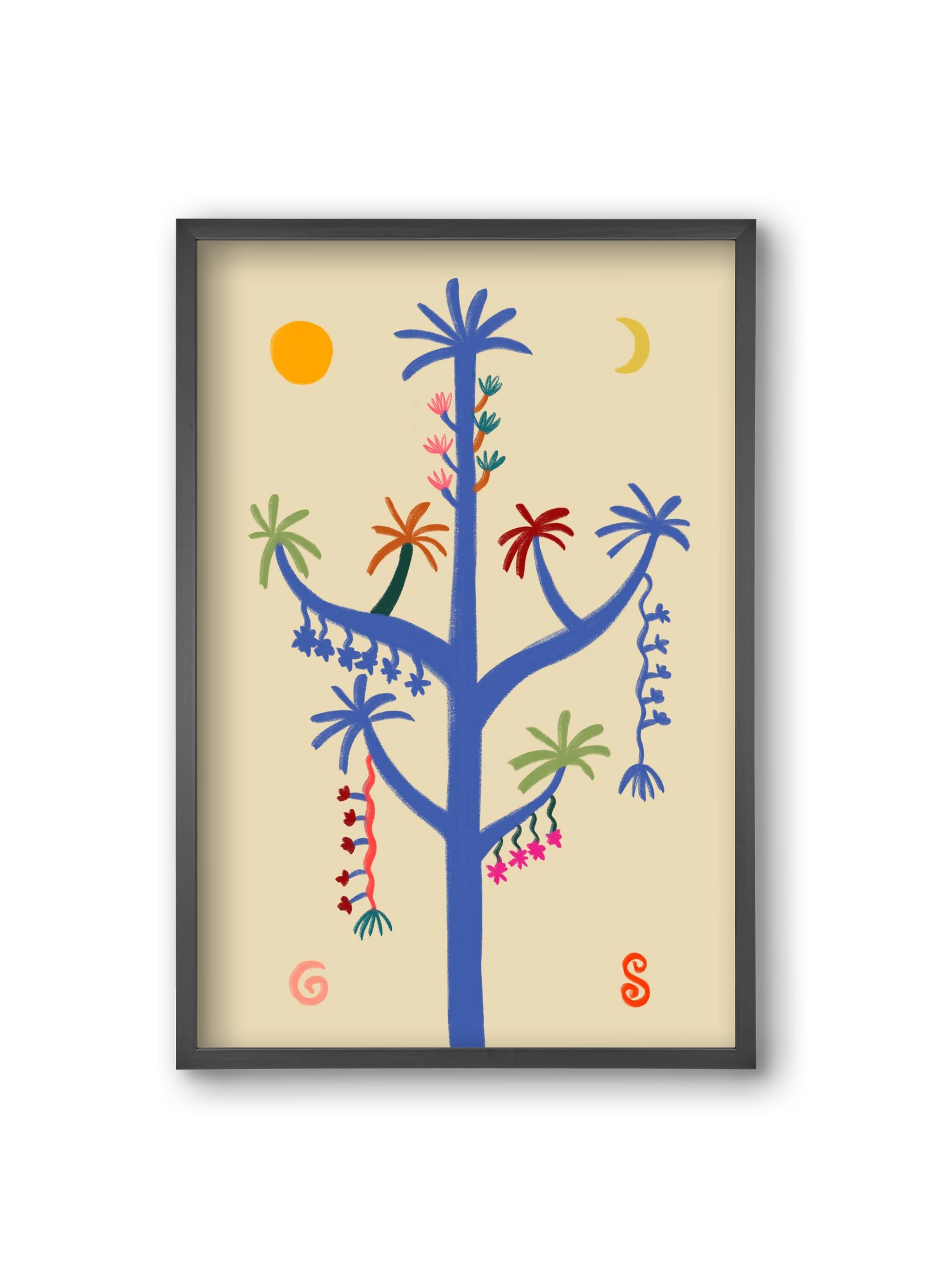 THE MAGIC TREE, 20x30 cm (20x30 cm), Fekete keret