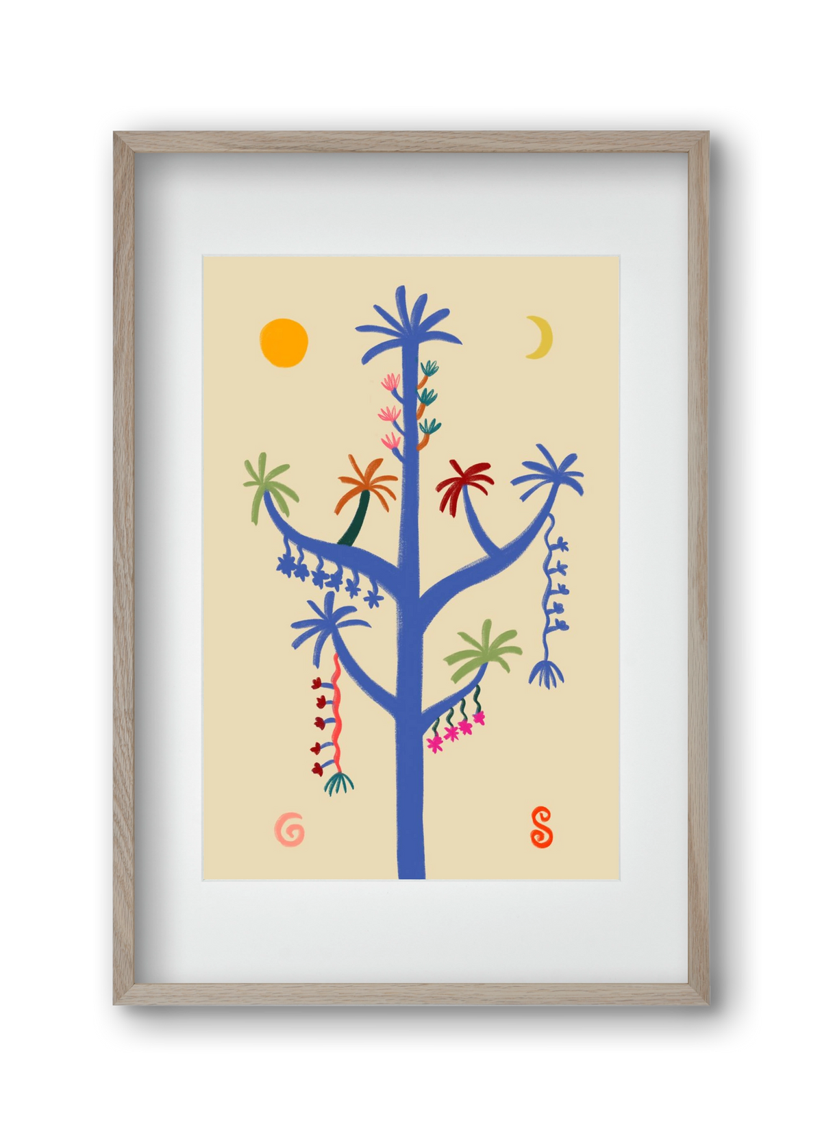 THE MAGIC TREE, 30x45 cm (20x30 cm), Tölgy keret, paszpartuval