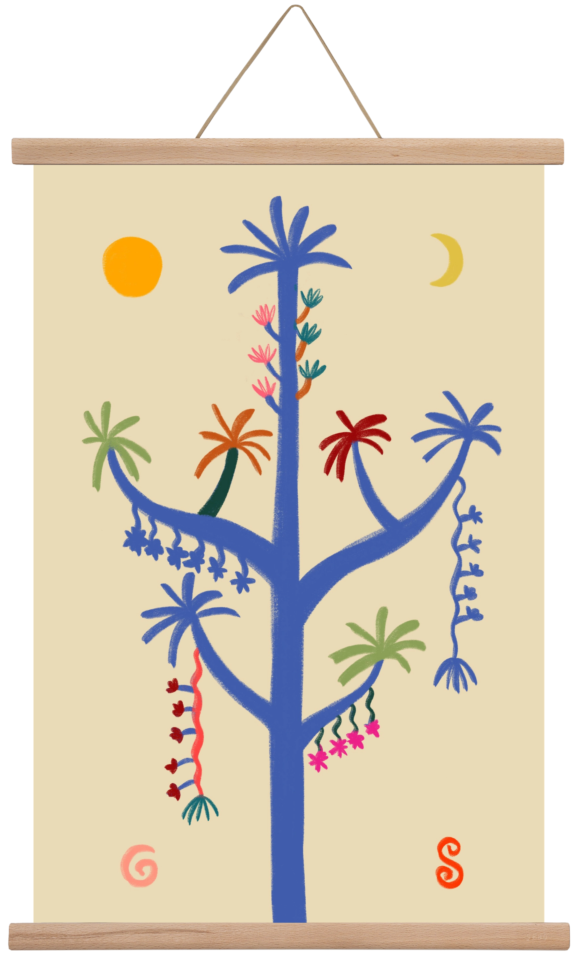 THE MAGIC TREE, 40x60 cm (40x60 cm), Tölgy akasztó