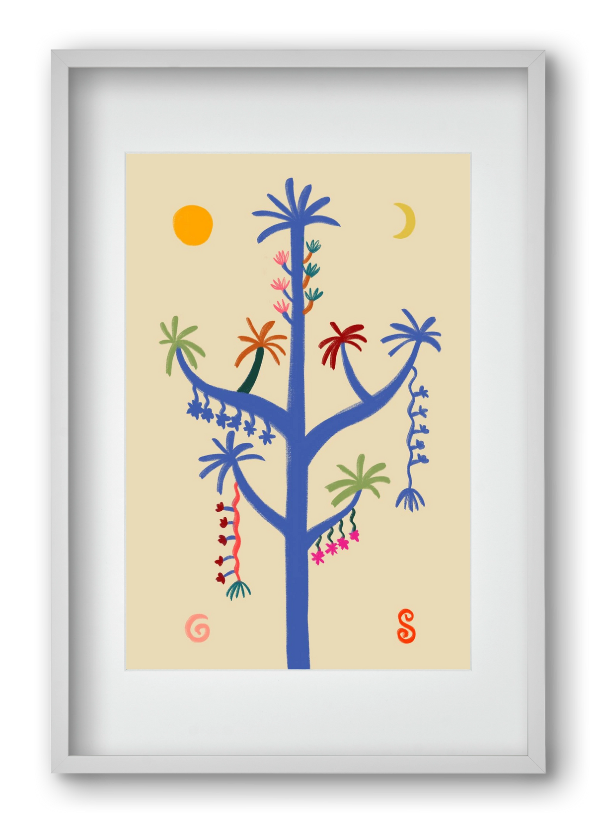 THE MAGIC TREE, 40x60 cm (30x45 cm), Fehér keret, paszpartuval