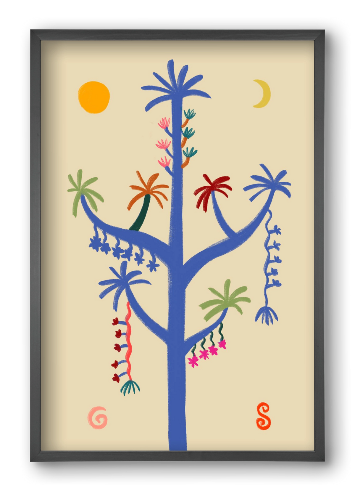 THE MAGIC TREE, 40x60 cm (40x60 cm), Fekete keret