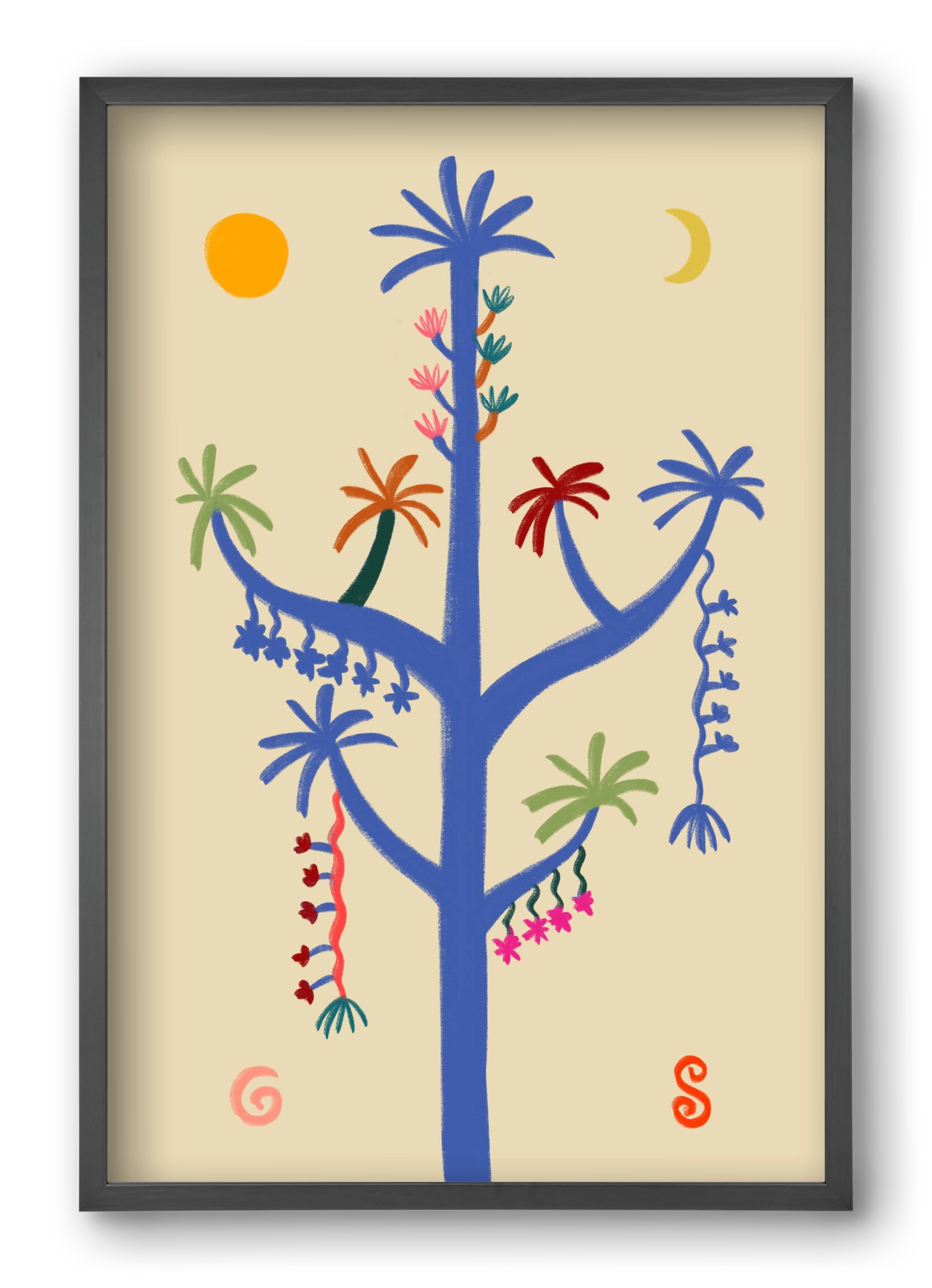 THE MAGIC TREE, 40x60 cm (40x60 cm), Fekete keret