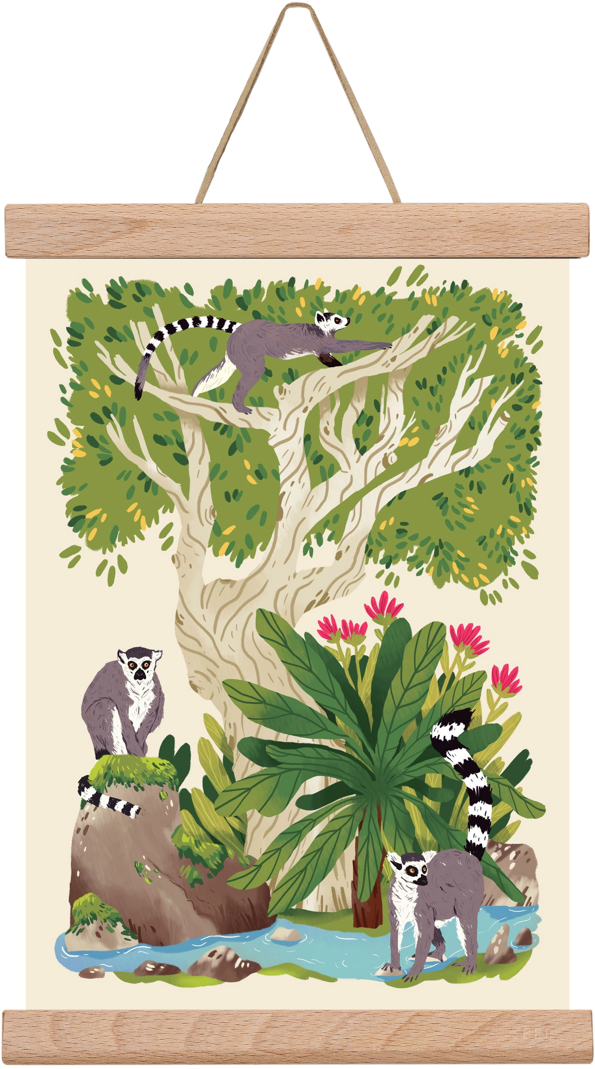 Life in the jungle, 20x30 cm (20x30 cm), Tölgy akasztó