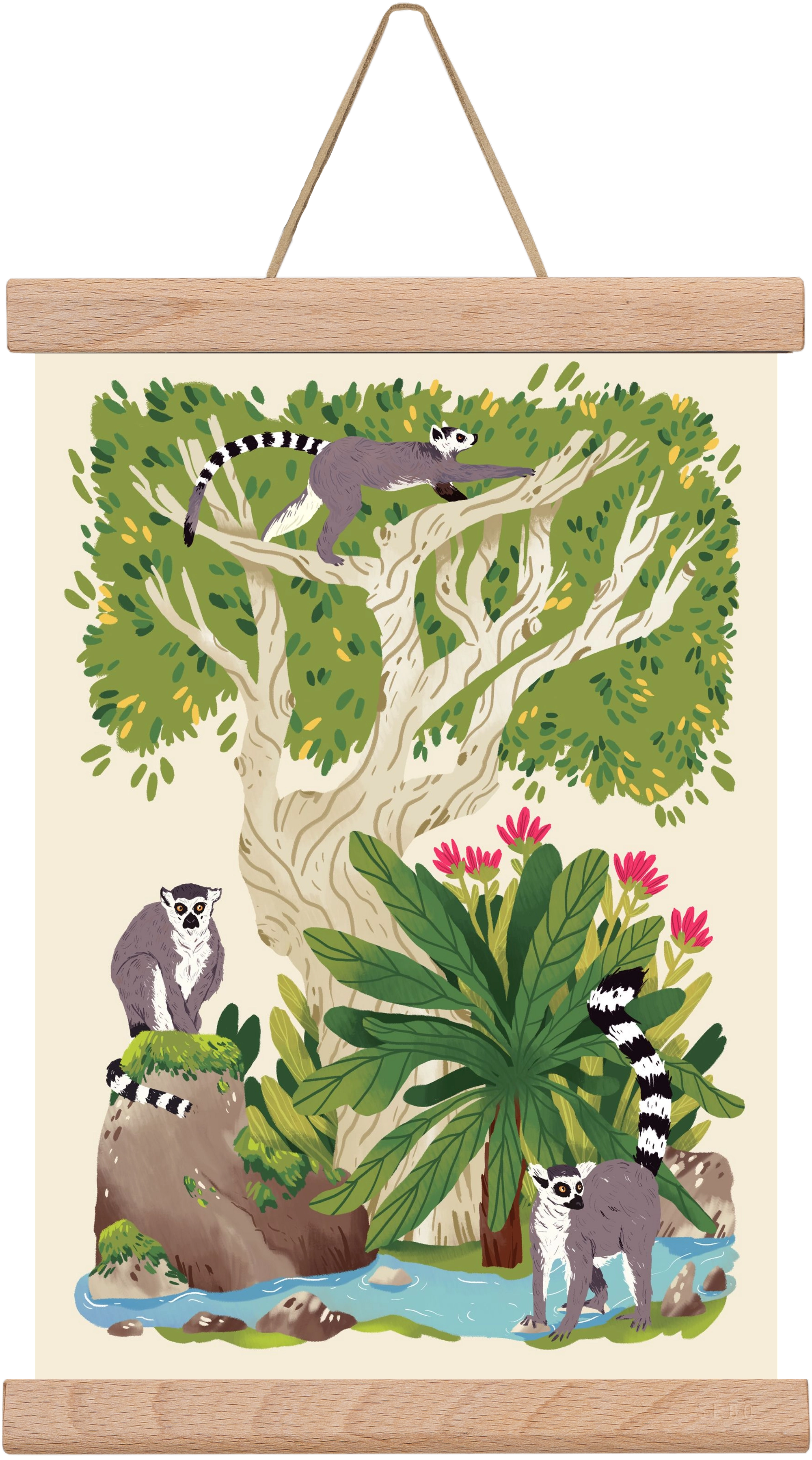 Life in the jungle, 20x30 cm (20x30 cm), Tölgy akasztó