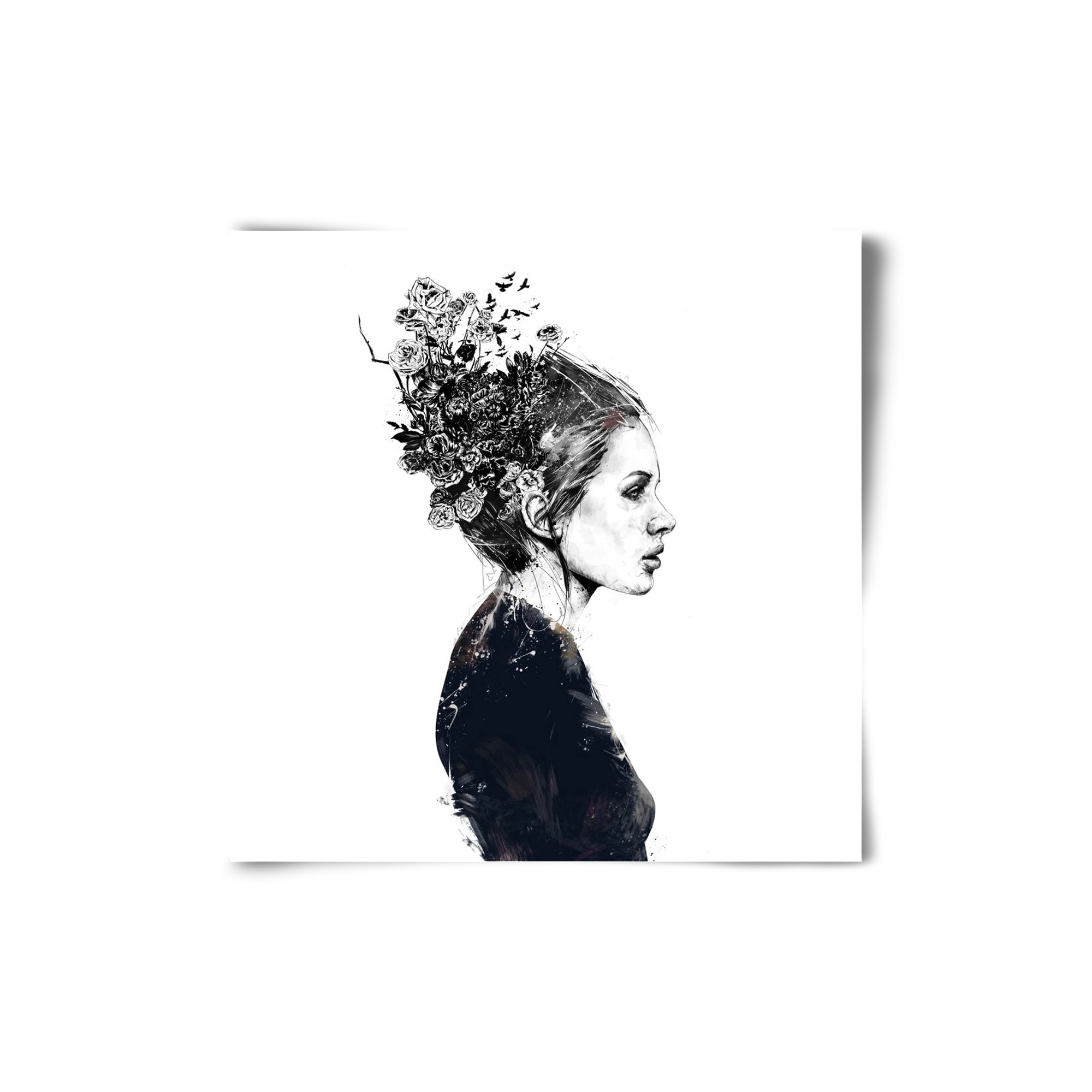 Blooming girl, 20x20 cm, Keret nélkül