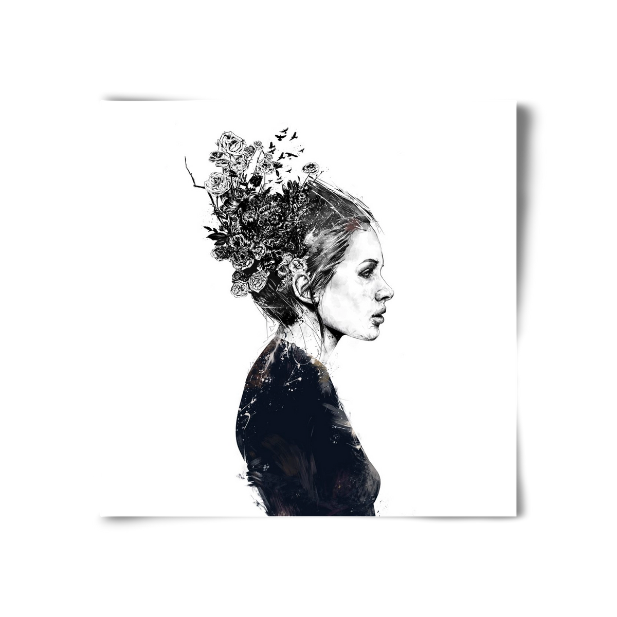 Blooming girl, 30x30 cm, Keret nélkül