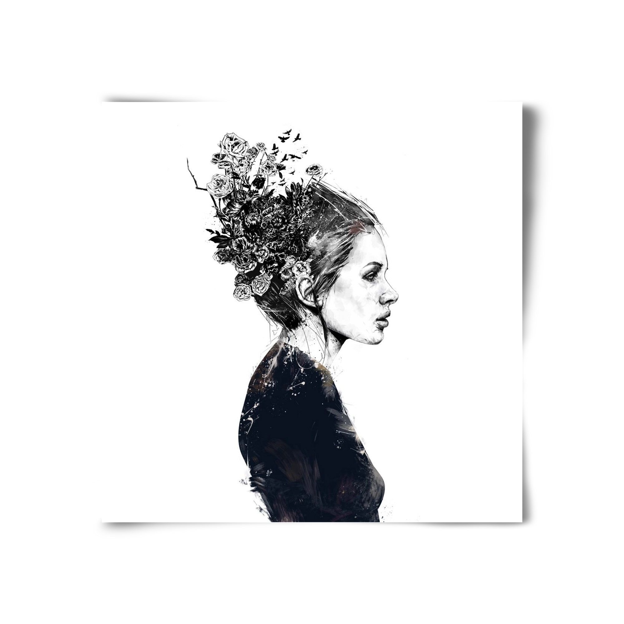 Blooming girl, 30x30 cm, Keret nélkül