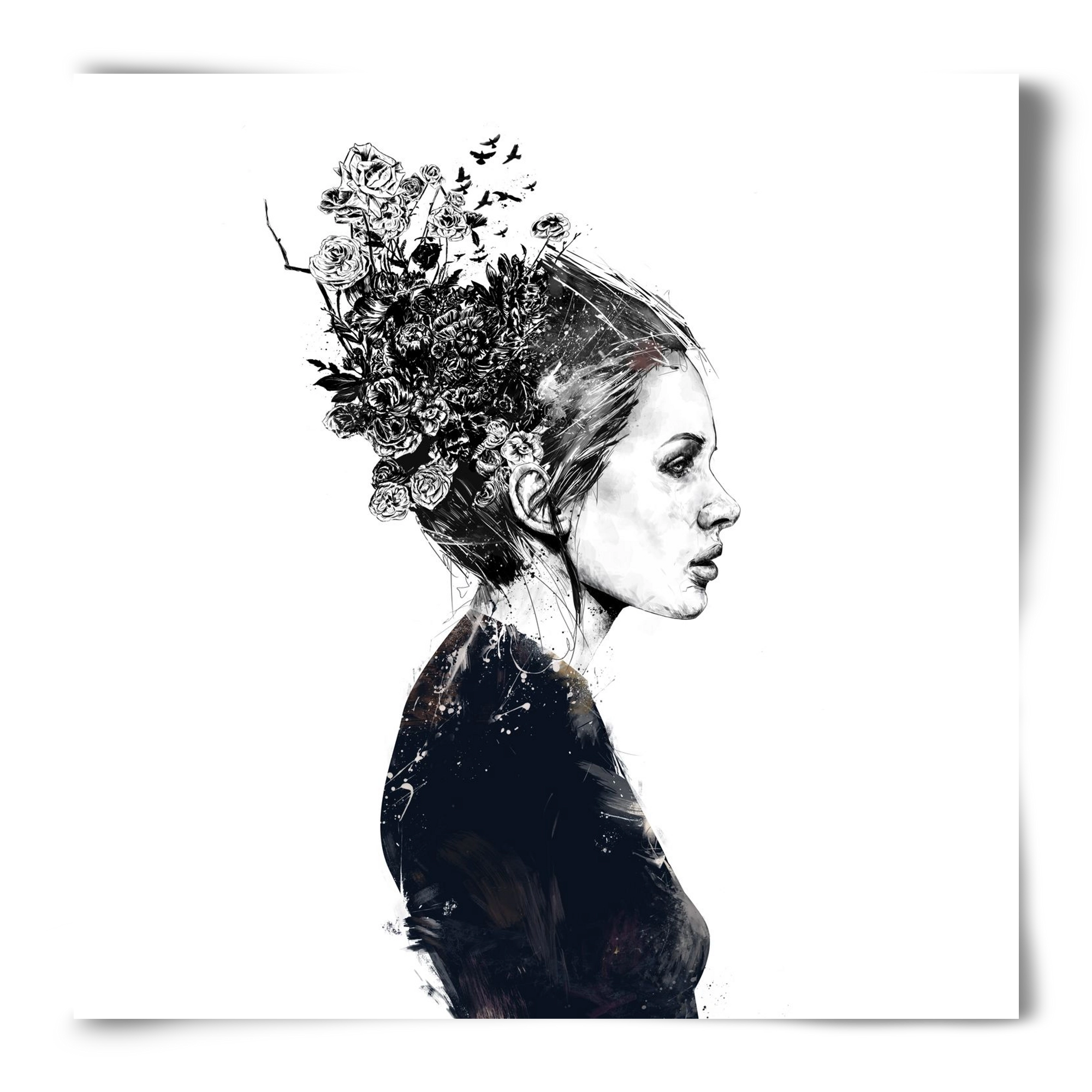 Blooming girl, 50x50 cm, Keret nélkül