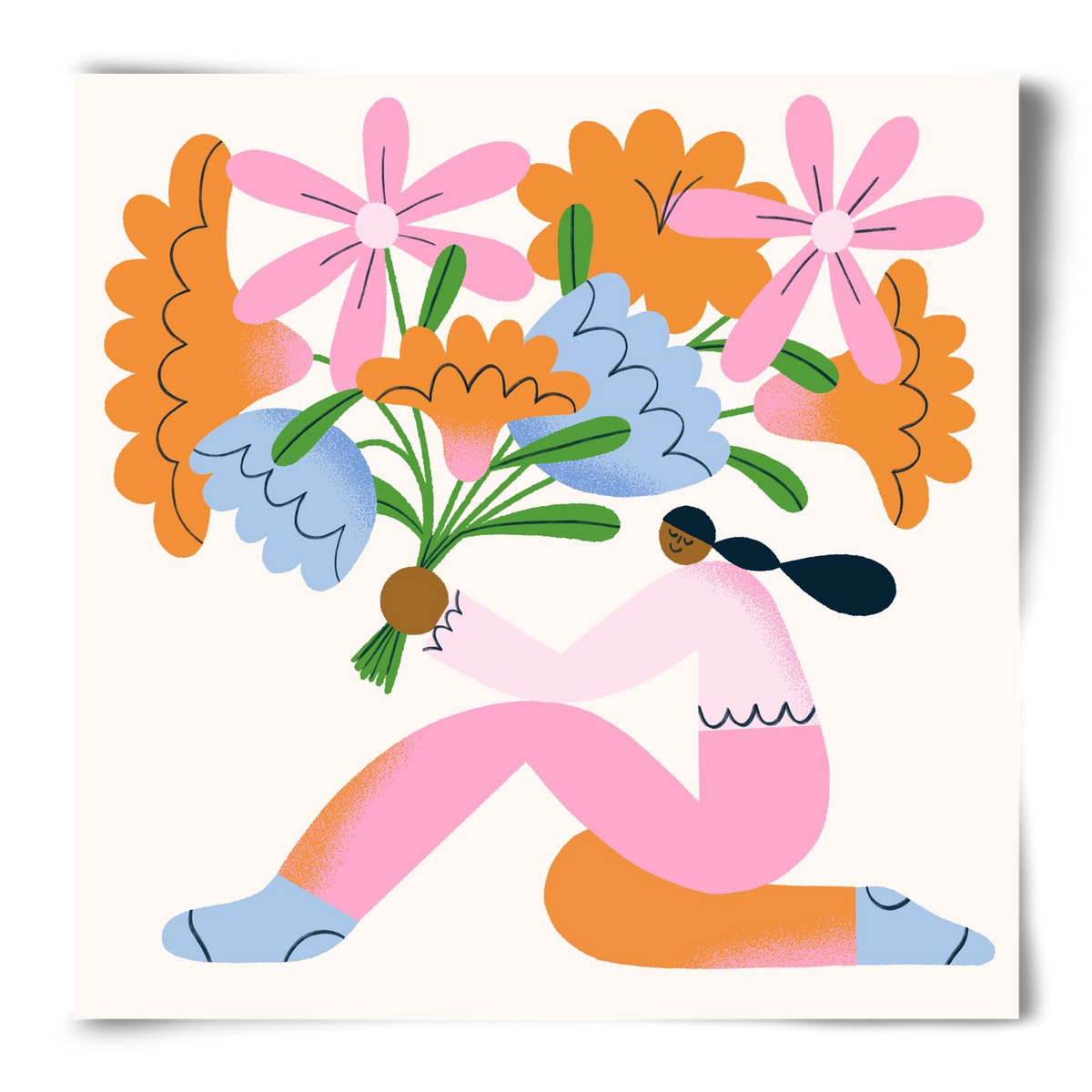 Flowers, 50x50 cm, Keret nélkül