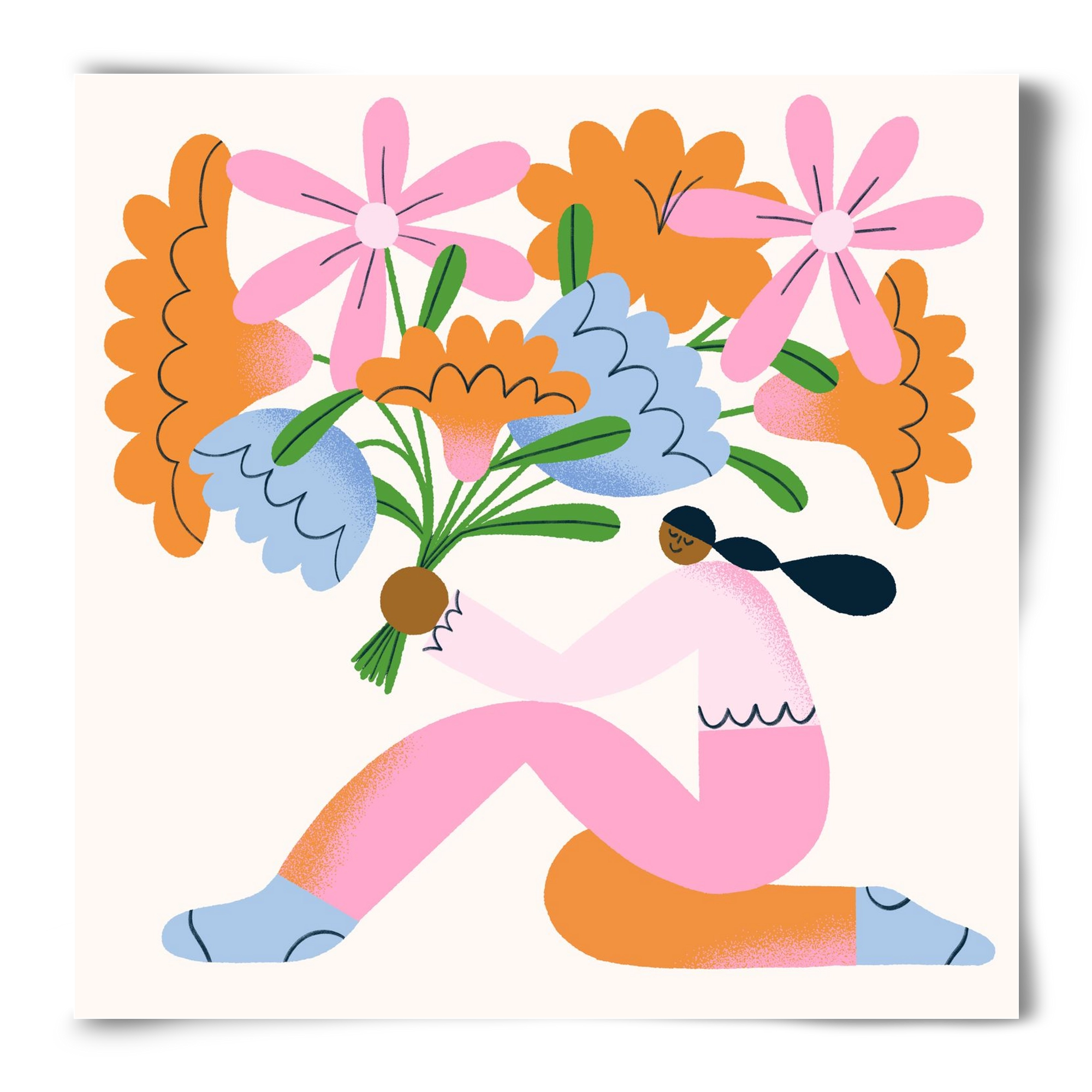 Flowers, 50x50 cm, Keret nélkül