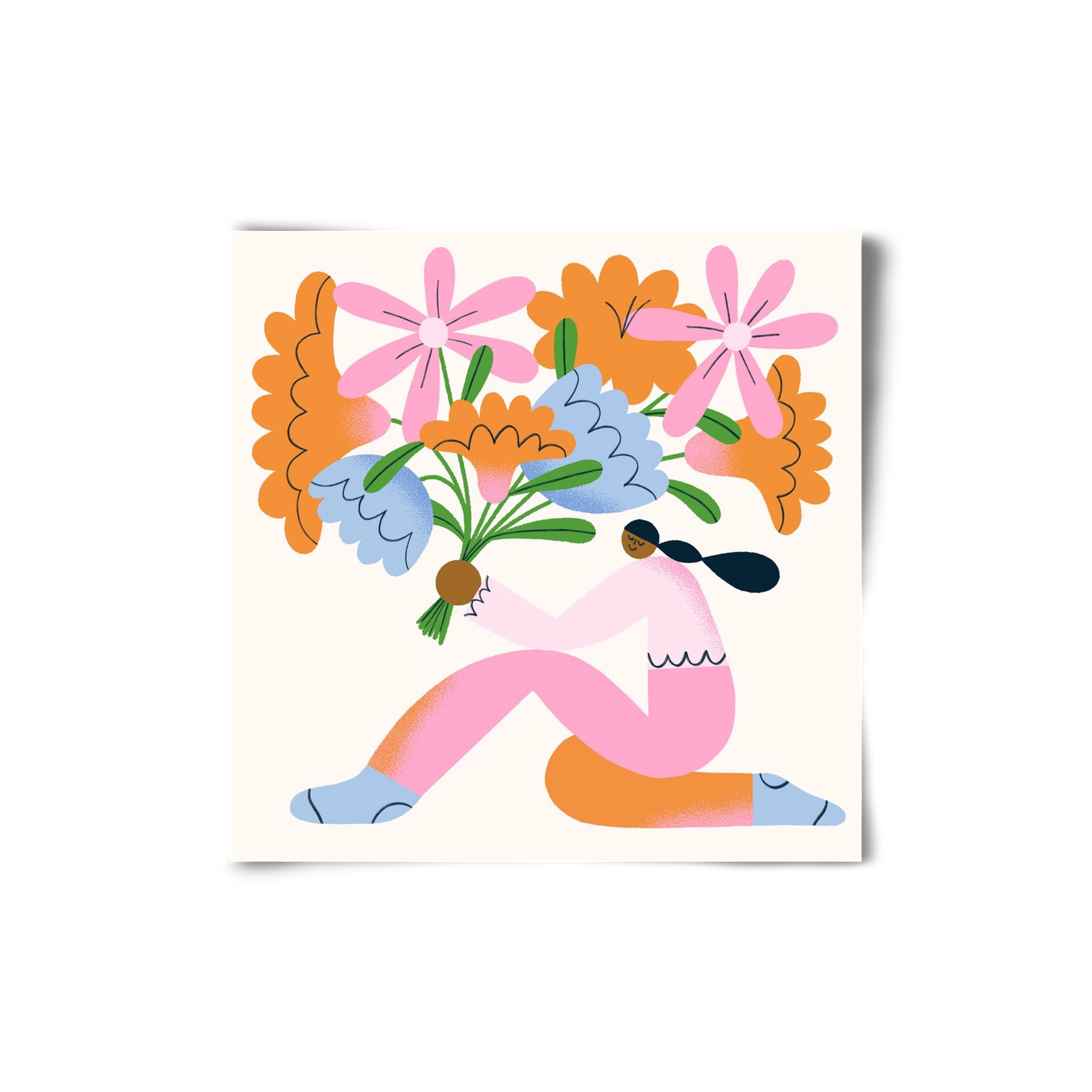 Flowers, 20x20 cm, Keret nélkül