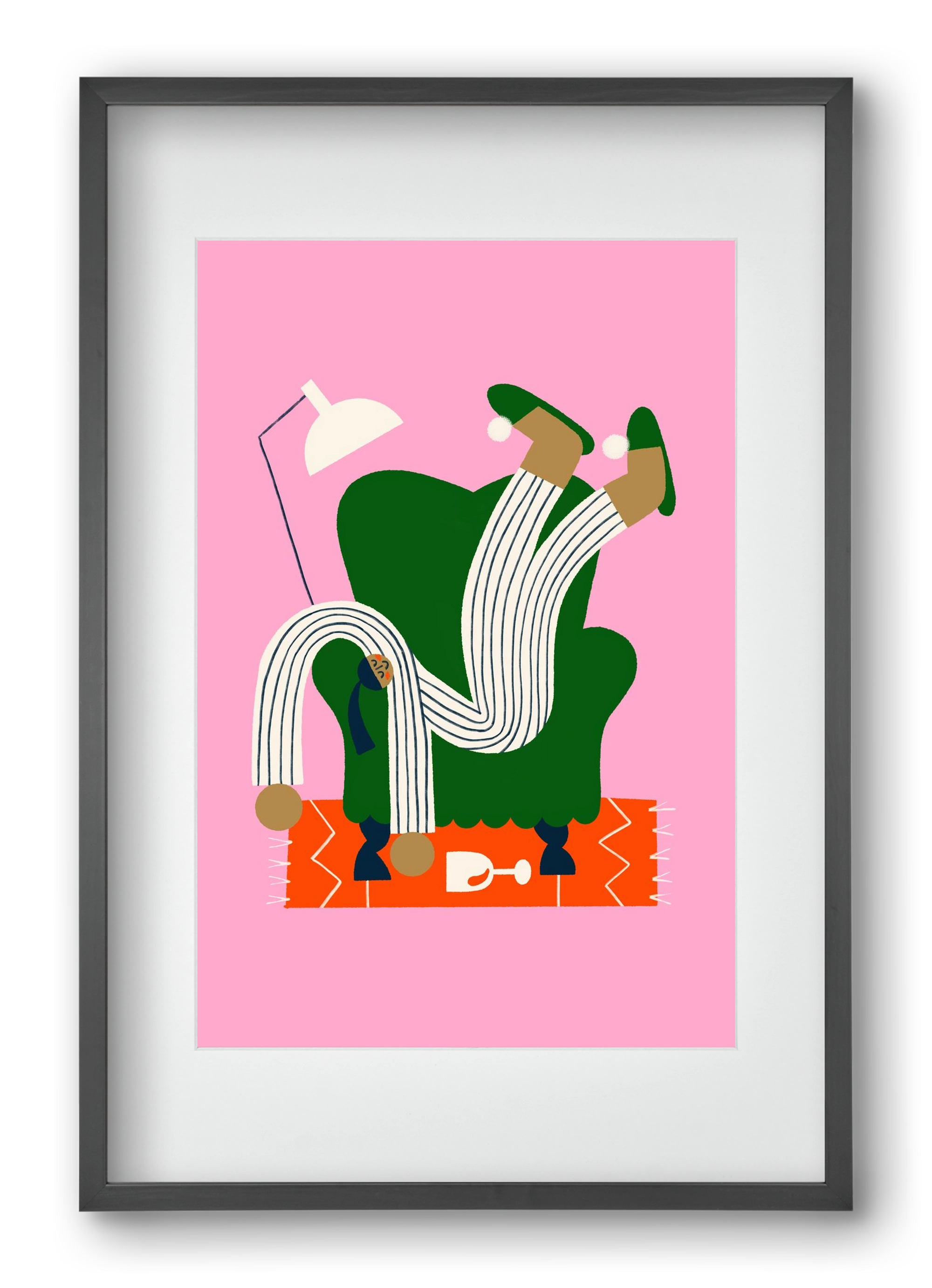 A Sunday afternoon, 40x60 cm (30x45 cm), Fekete keret, paszpartuval