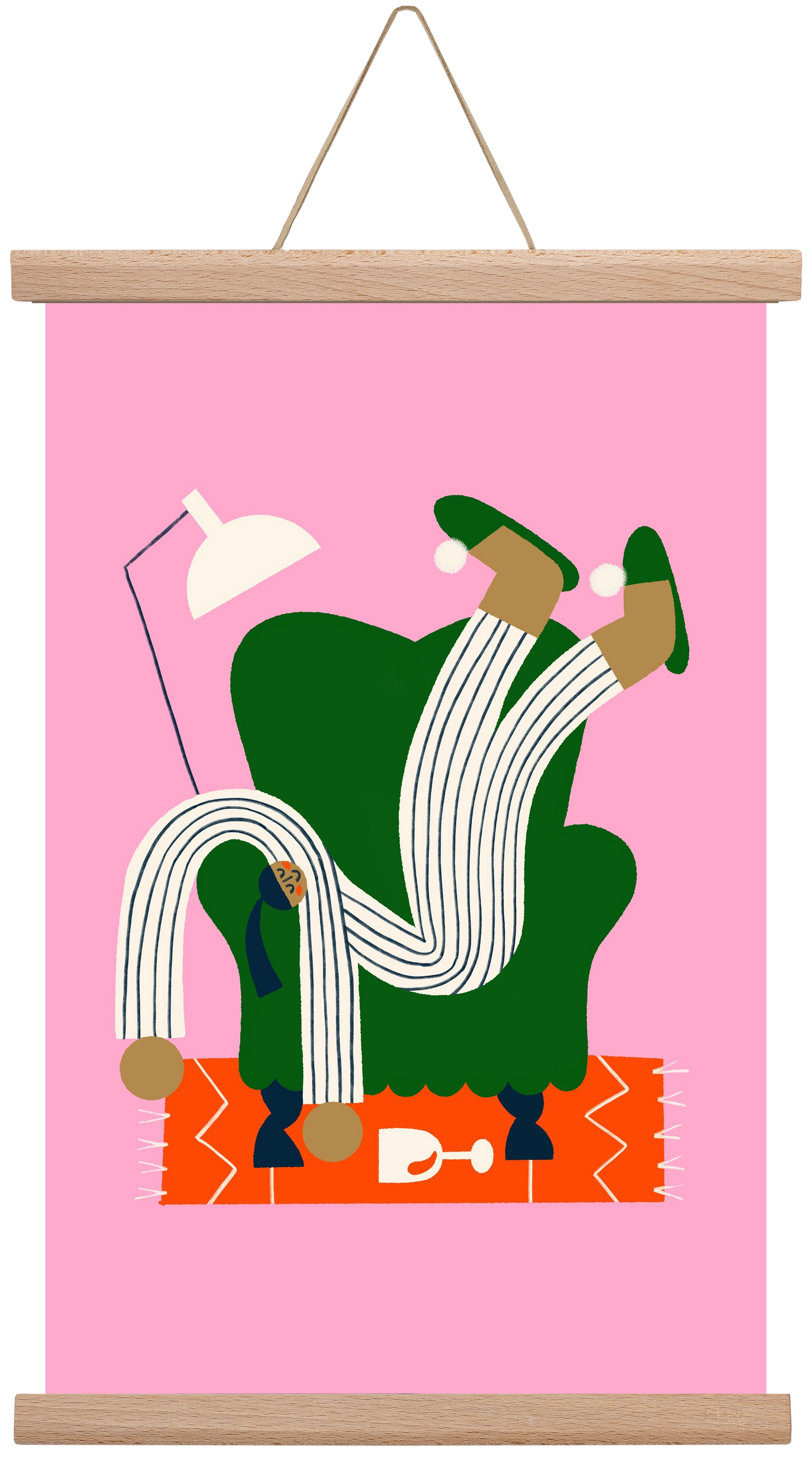 A Sunday afternoon, 30x45 cm (30x45 cm), Tölgy akasztó