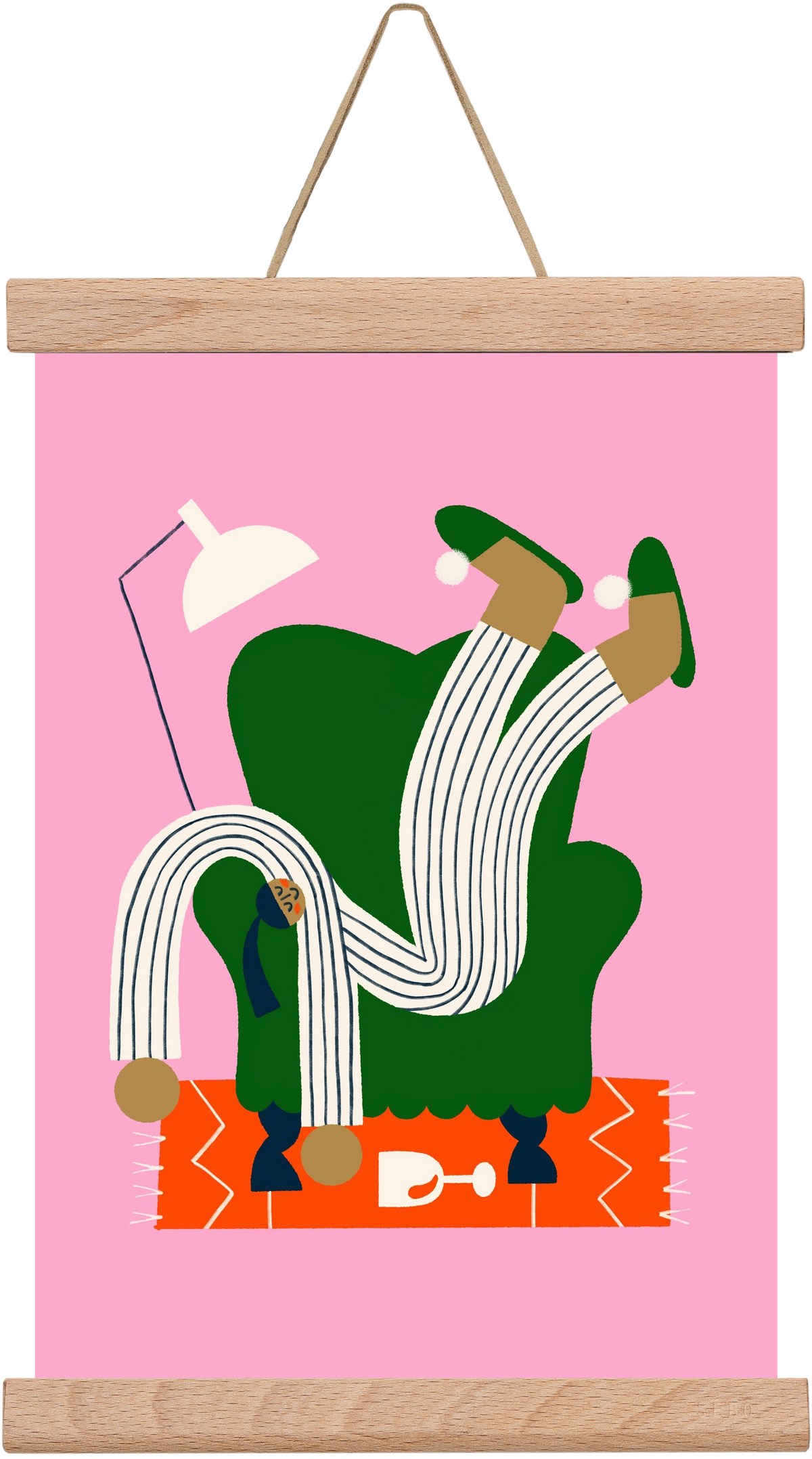 A Sunday afternoon, 20x30 cm (20x30 cm), Tölgy akasztó