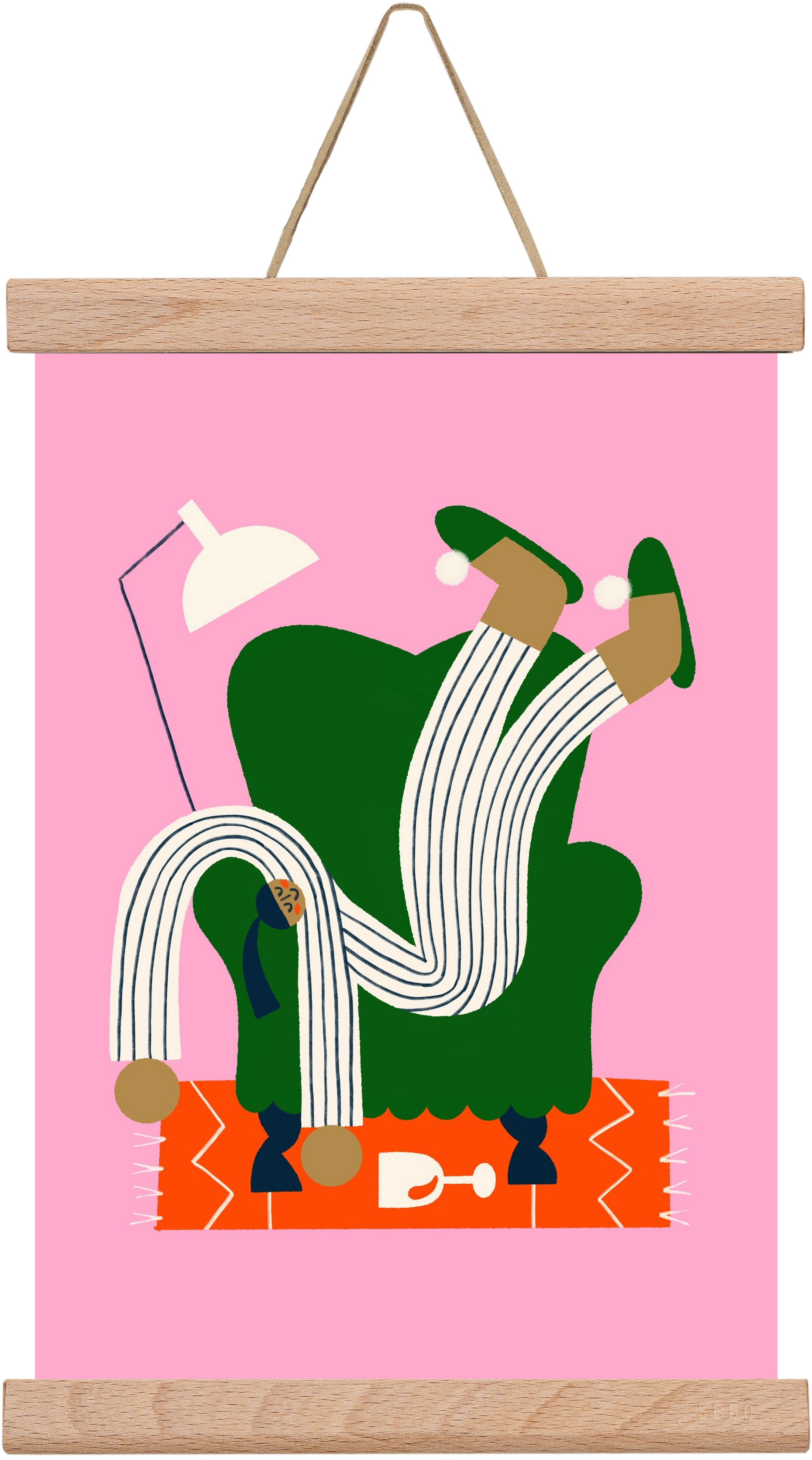 A Sunday afternoon, 20x30 cm (20x30 cm), Tölgy akasztó