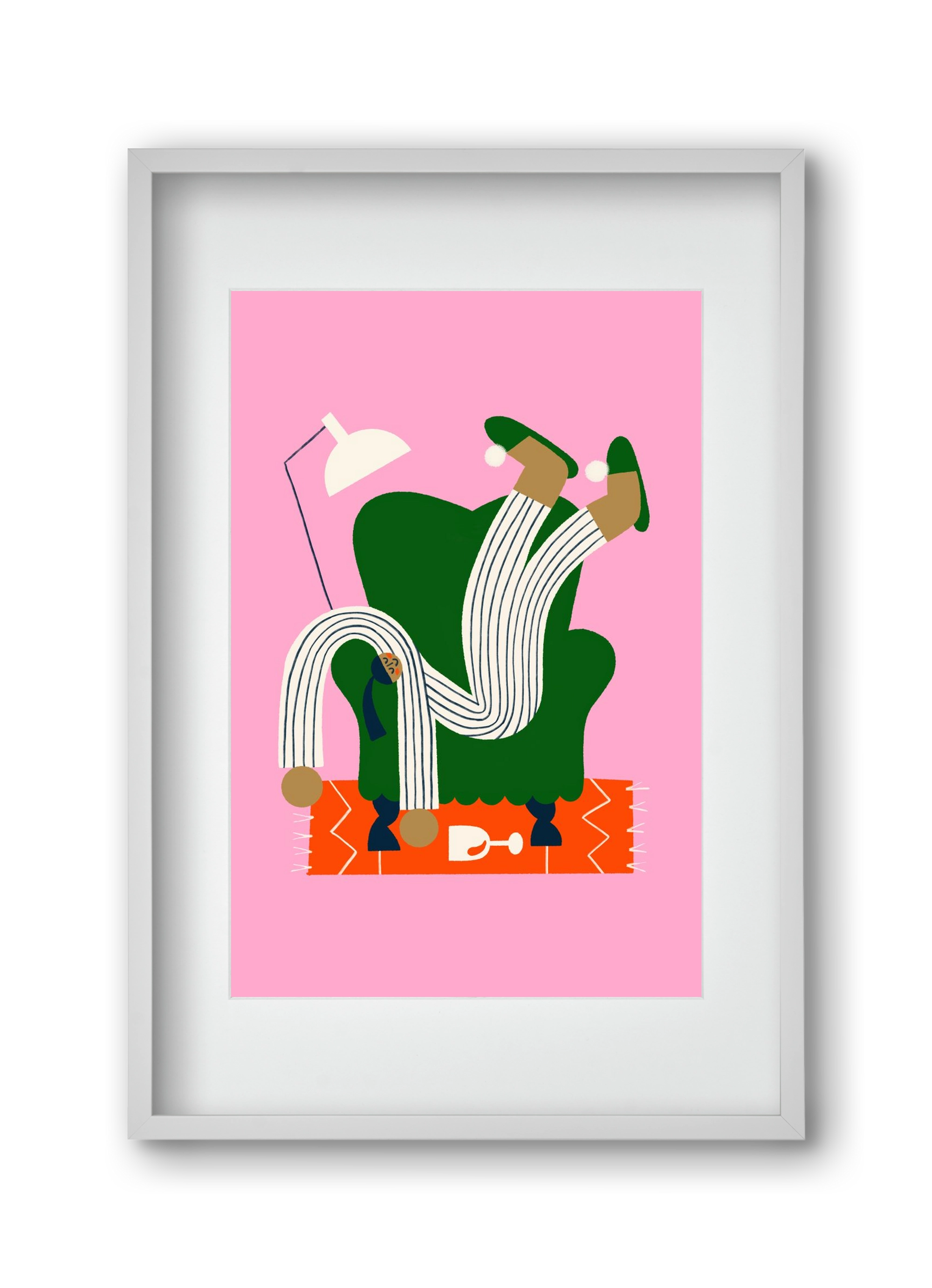 A Sunday afternoon, 30x45 cm (20x30 cm), Fehér keret, paszpartuval