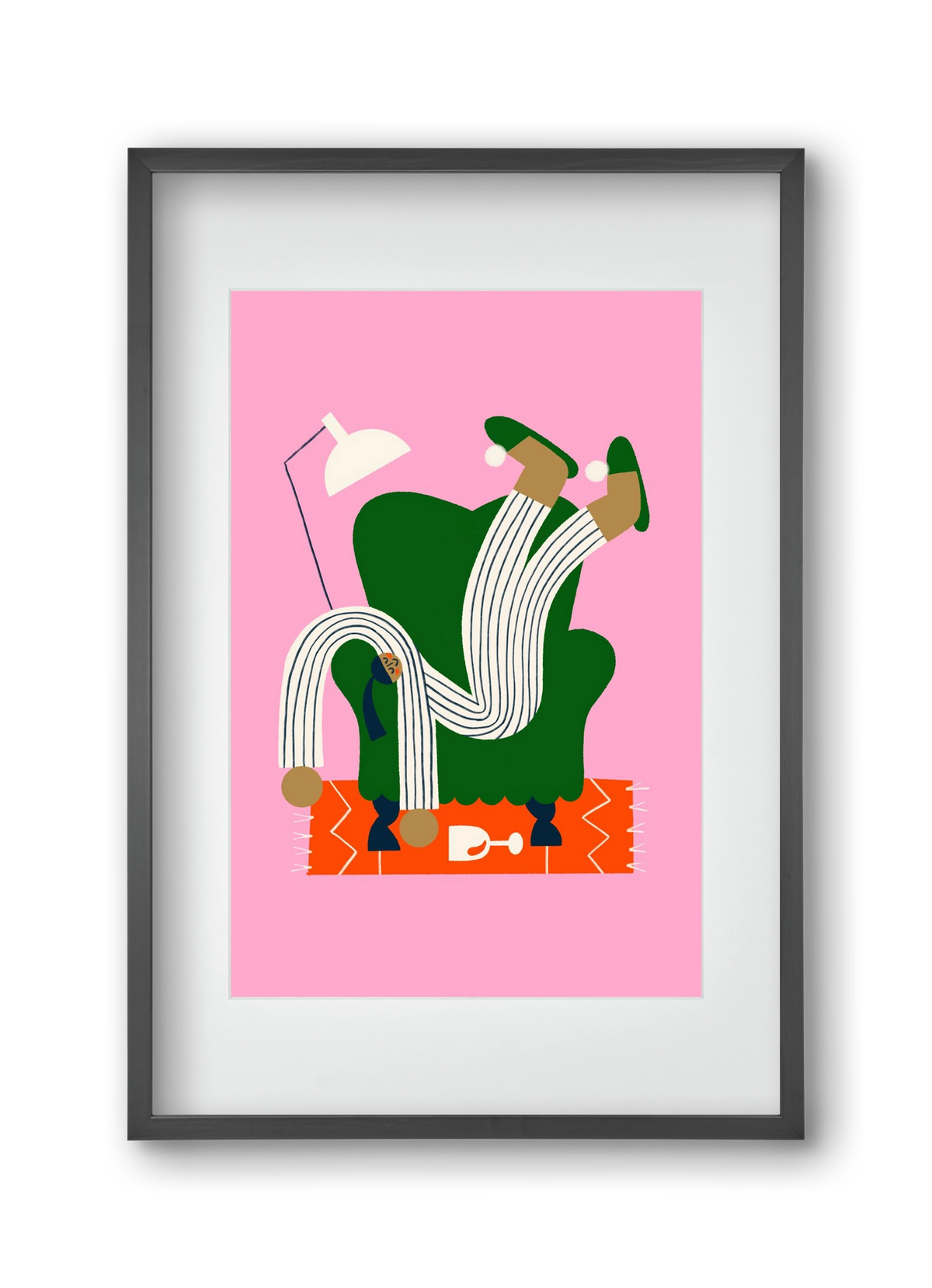 A Sunday afternoon, 30x45 cm (20x30 cm), Fekete keret, paszpartuval