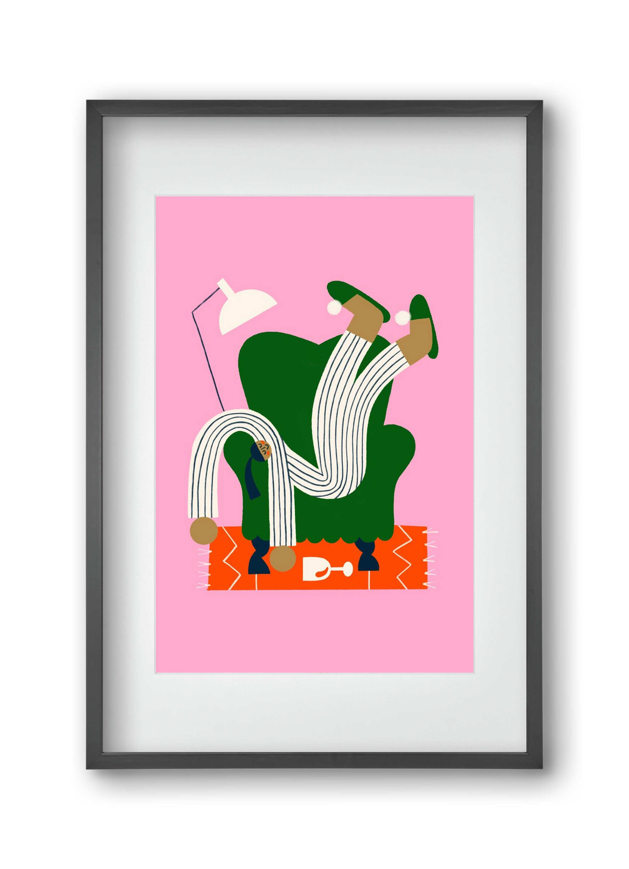 A Sunday afternoon, 30x45 cm (20x30 cm), Fekete keret, paszpartuval