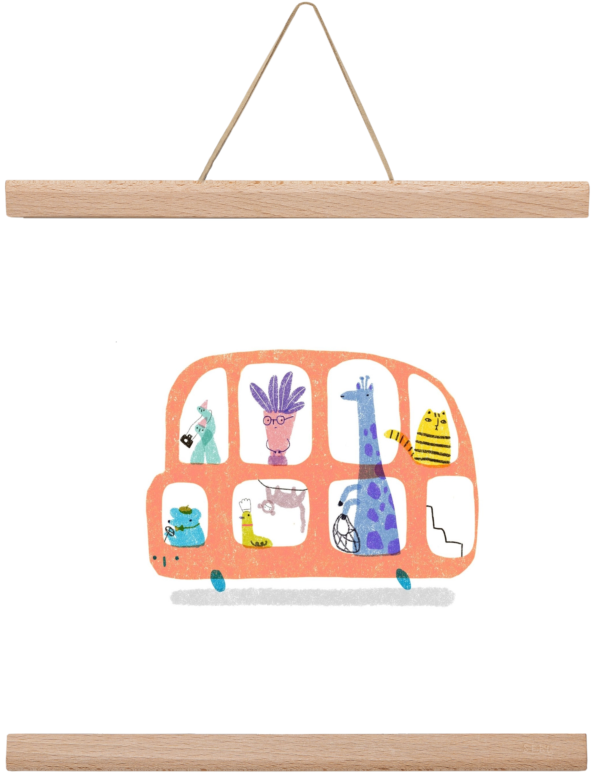 Buszon, 30x30 cm (30x30 cm), Tölgy akasztó