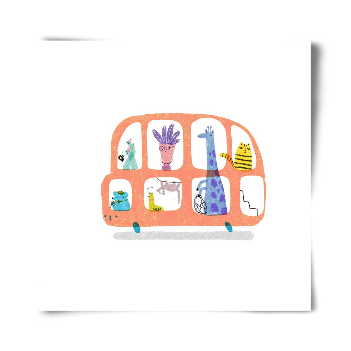 Buszon, 40x40 cm, Keret nélkül