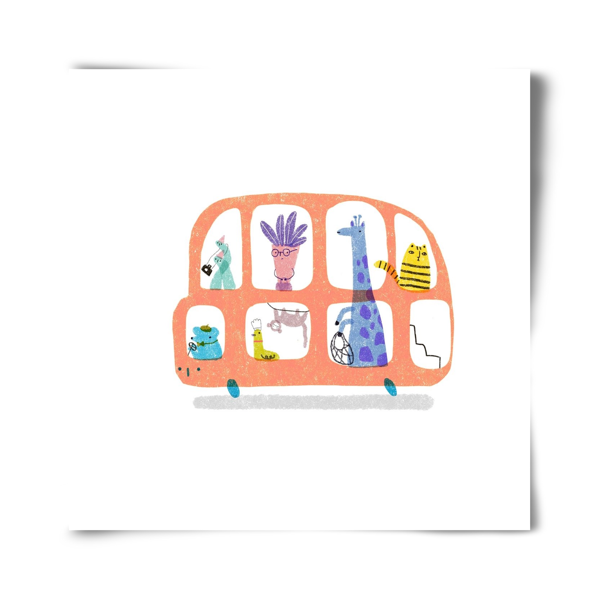 Buszon, 40x40 cm, Keret nélkül