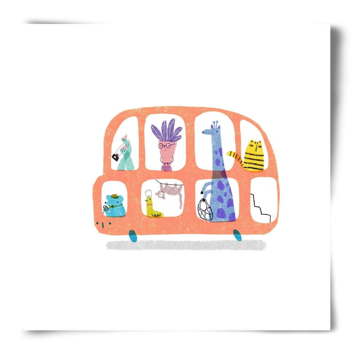 Buszon, 50x50 cm, Keret nélkül