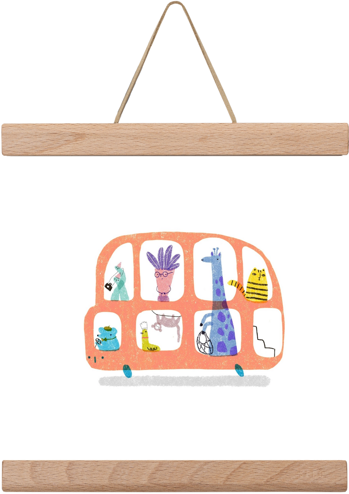 Buszon, 20x20 cm (20x20 cm), Tölgy akasztó