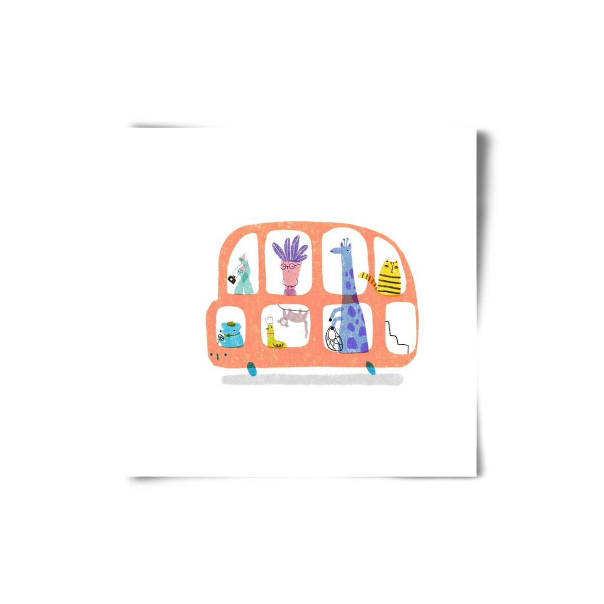 Buszon, 20x20 cm, Keret nélkül