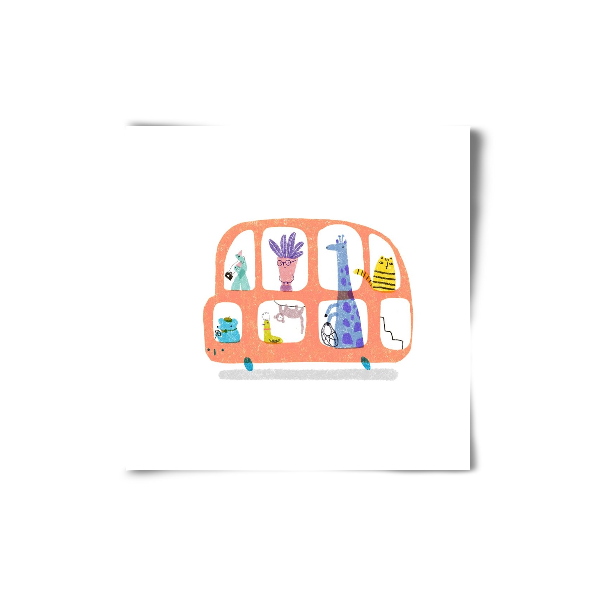 Buszon, 20x20 cm, Keret nélkül