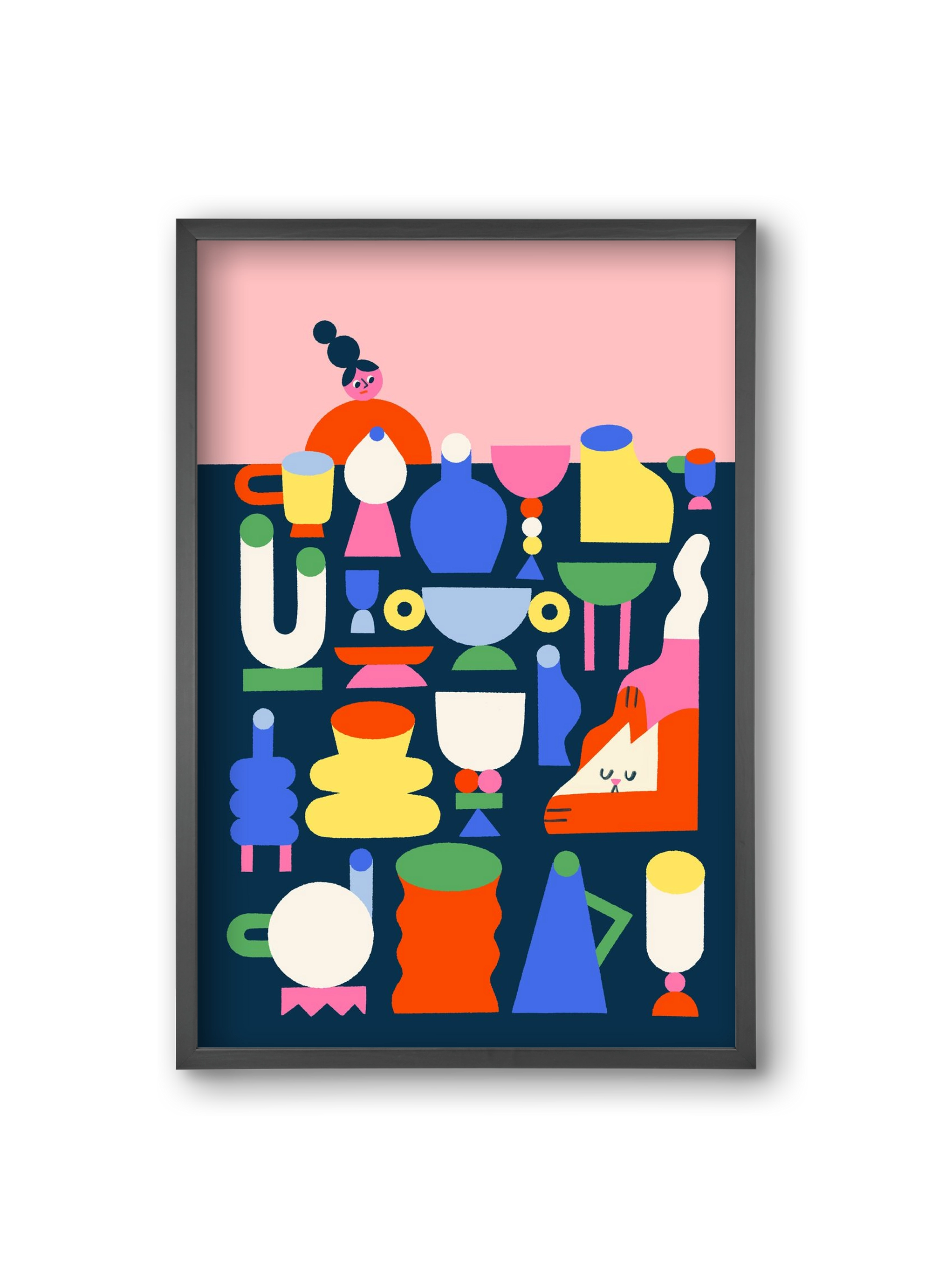 Hide and Seek, 20x30 cm (20x30 cm), Fekete keret