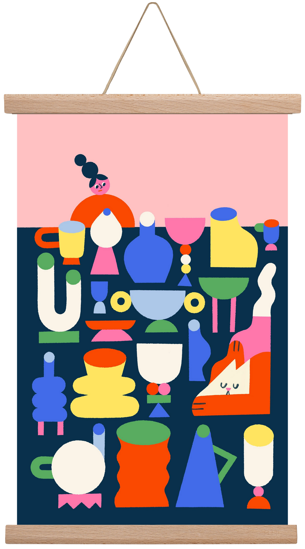 Hide and Seek, 30x45 cm (30x45 cm), Tölgy akasztó