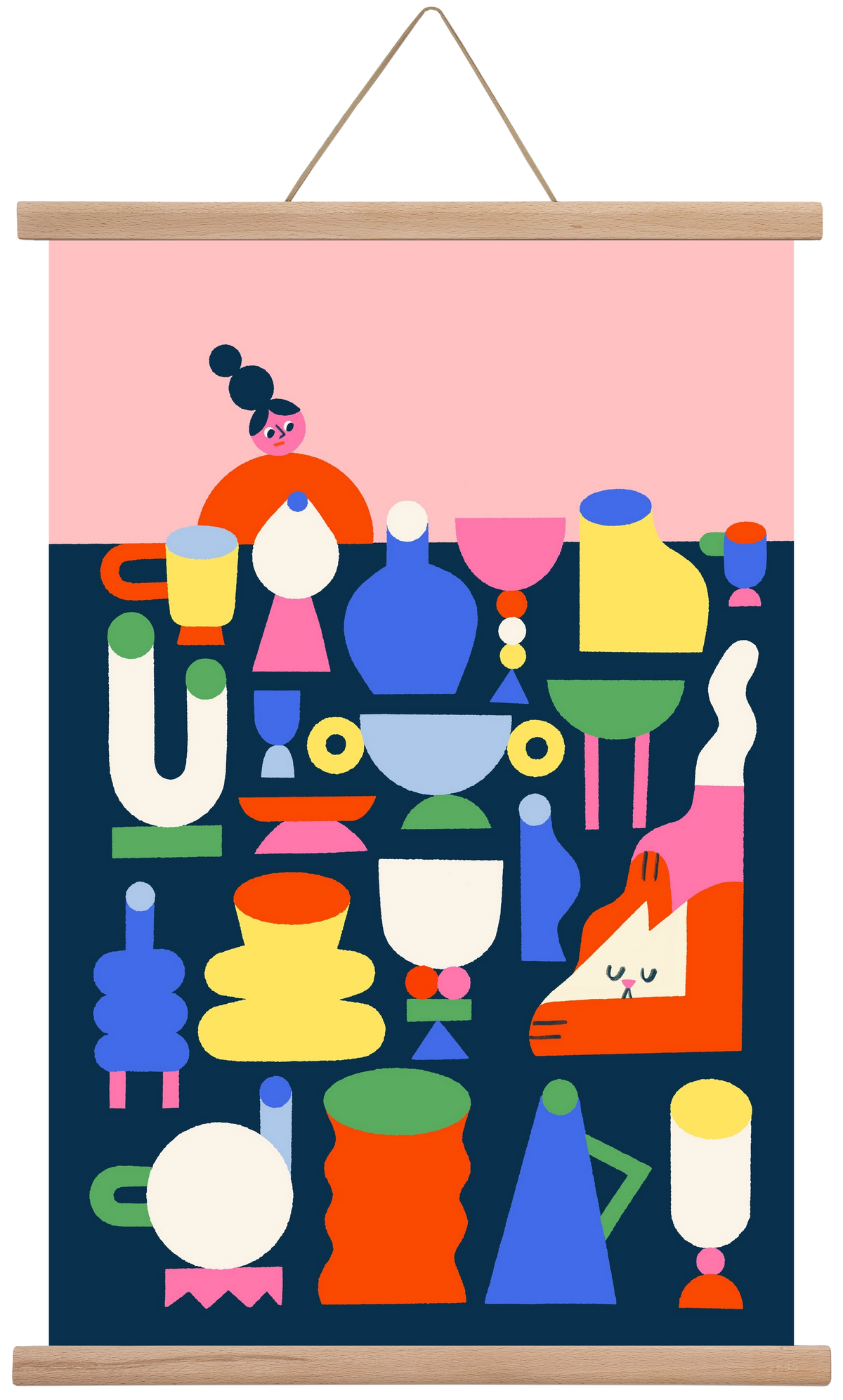 Hide and Seek, 40x60 cm (40x60 cm), Tölgy akasztó