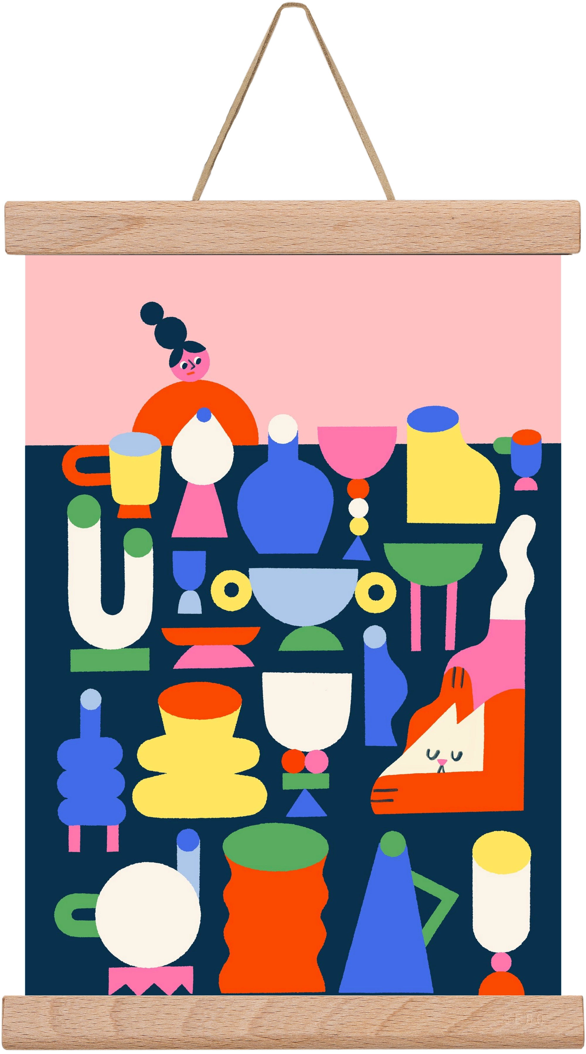 Hide and Seek, 20x30 cm (20x30 cm), Tölgy akasztó