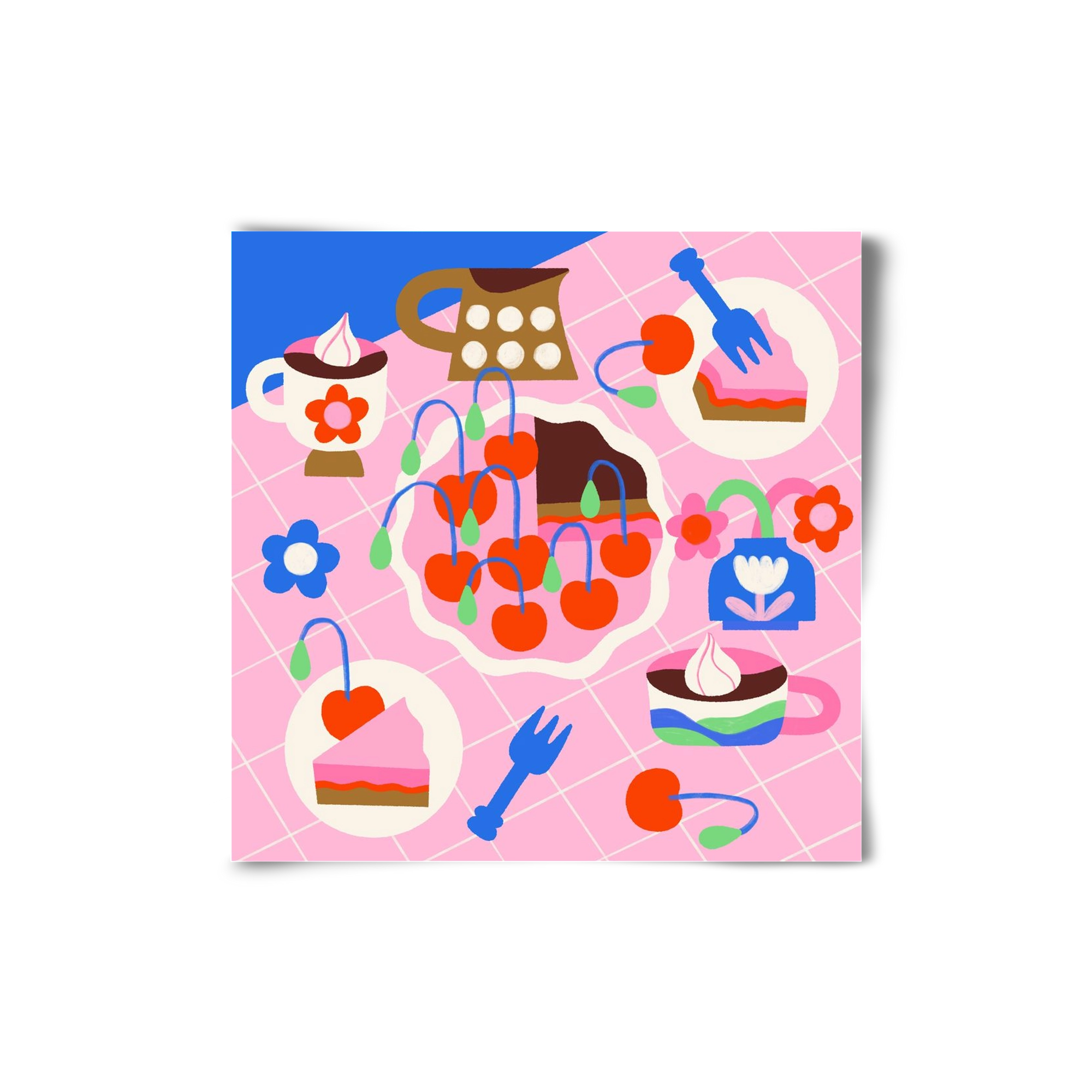 Cherry Pie, 20x20 cm, Keret nélkül