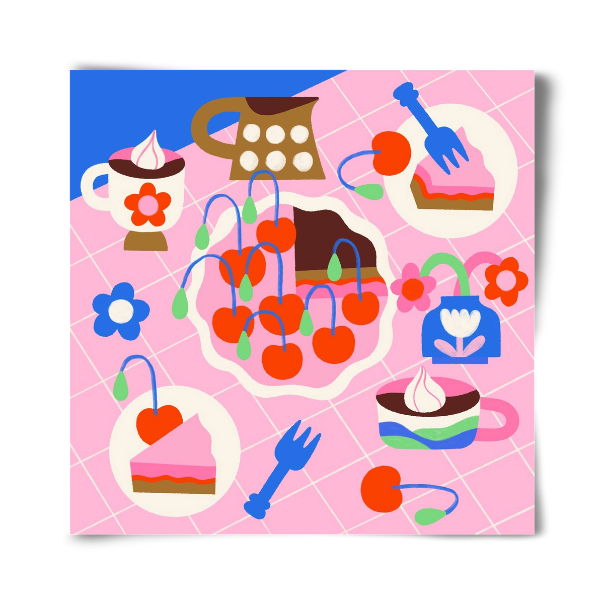 Cherry Pie, 40x40 cm, Keret nélkül