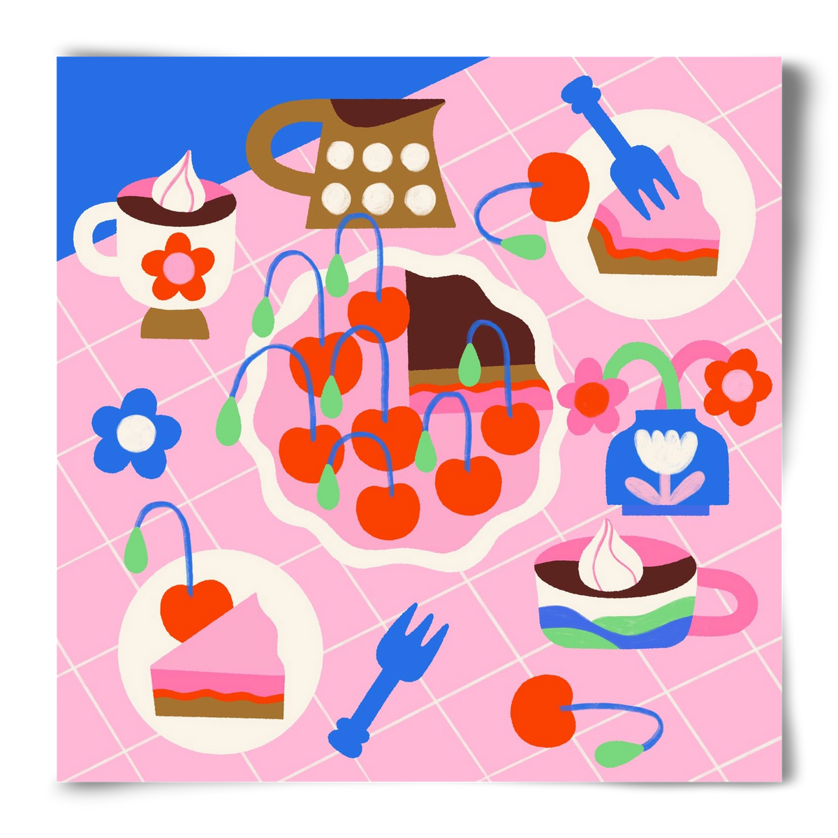 Cherry Pie, 50x50 cm, Keret nélkül