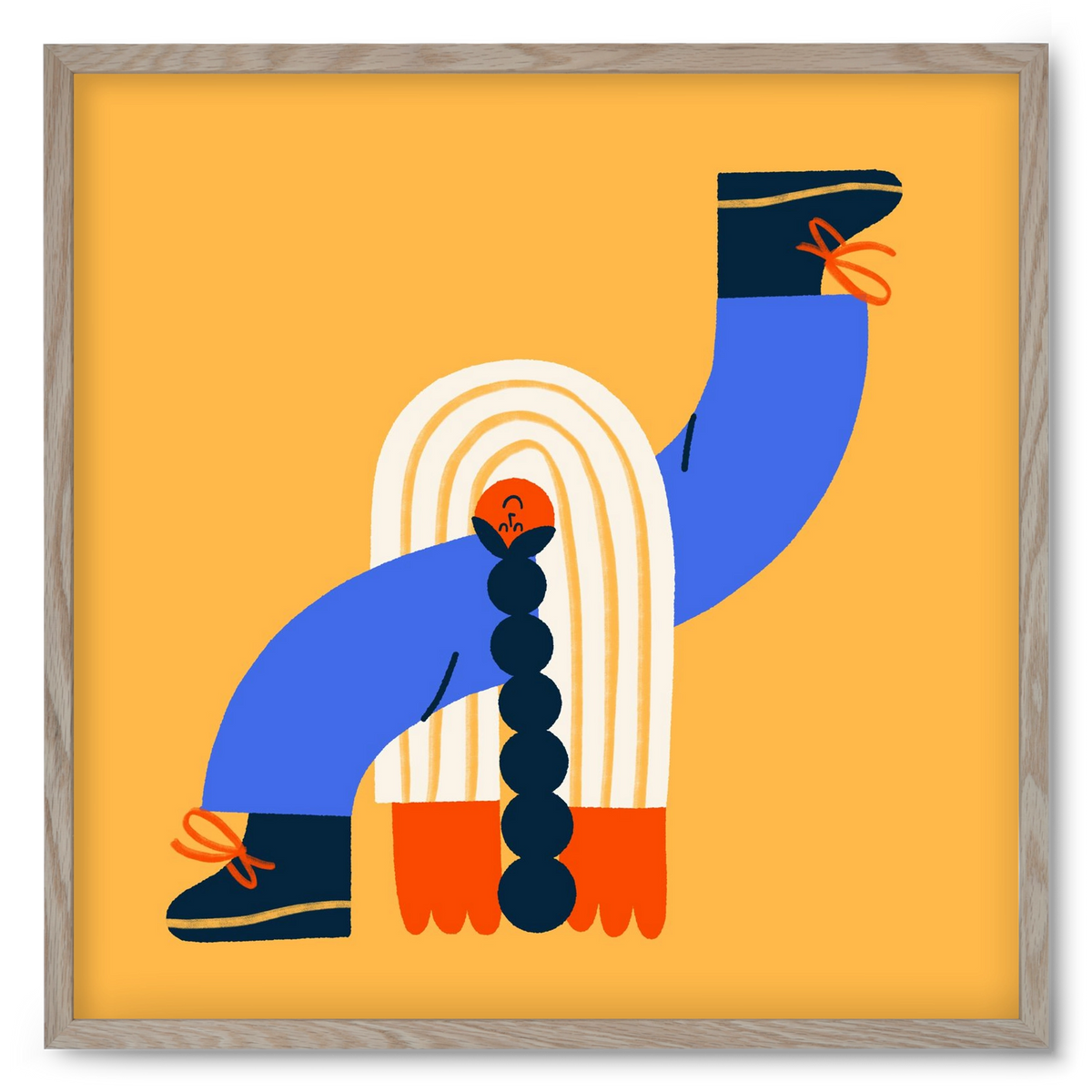 Let the Sunshine in, 50x50 cm (50x50 cm), Tölgy keret