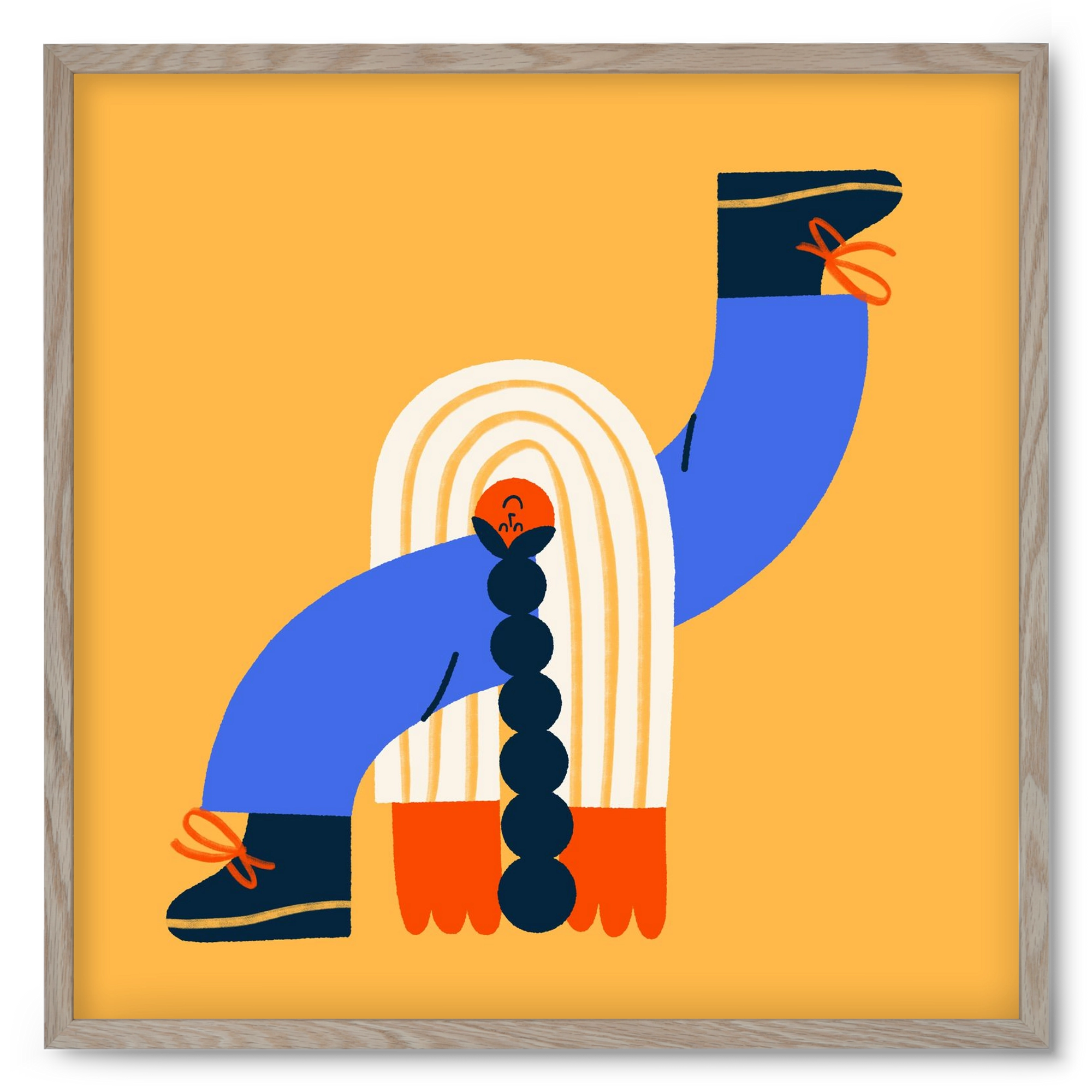 Let the Sunshine in, 50x50 cm (50x50 cm), Tölgy keret