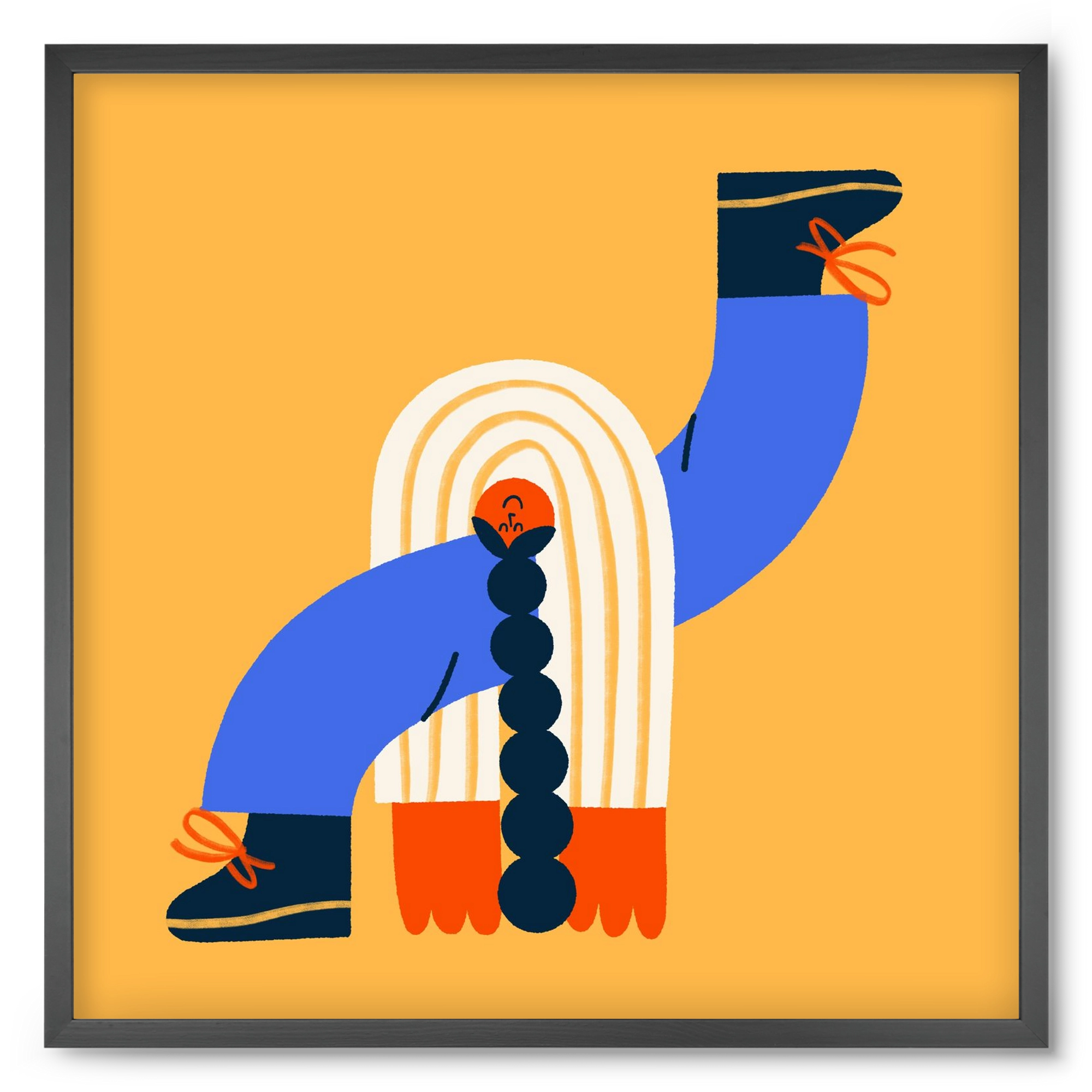 Let the Sunshine in, 50x50 cm (50x50 cm), Fekete keret