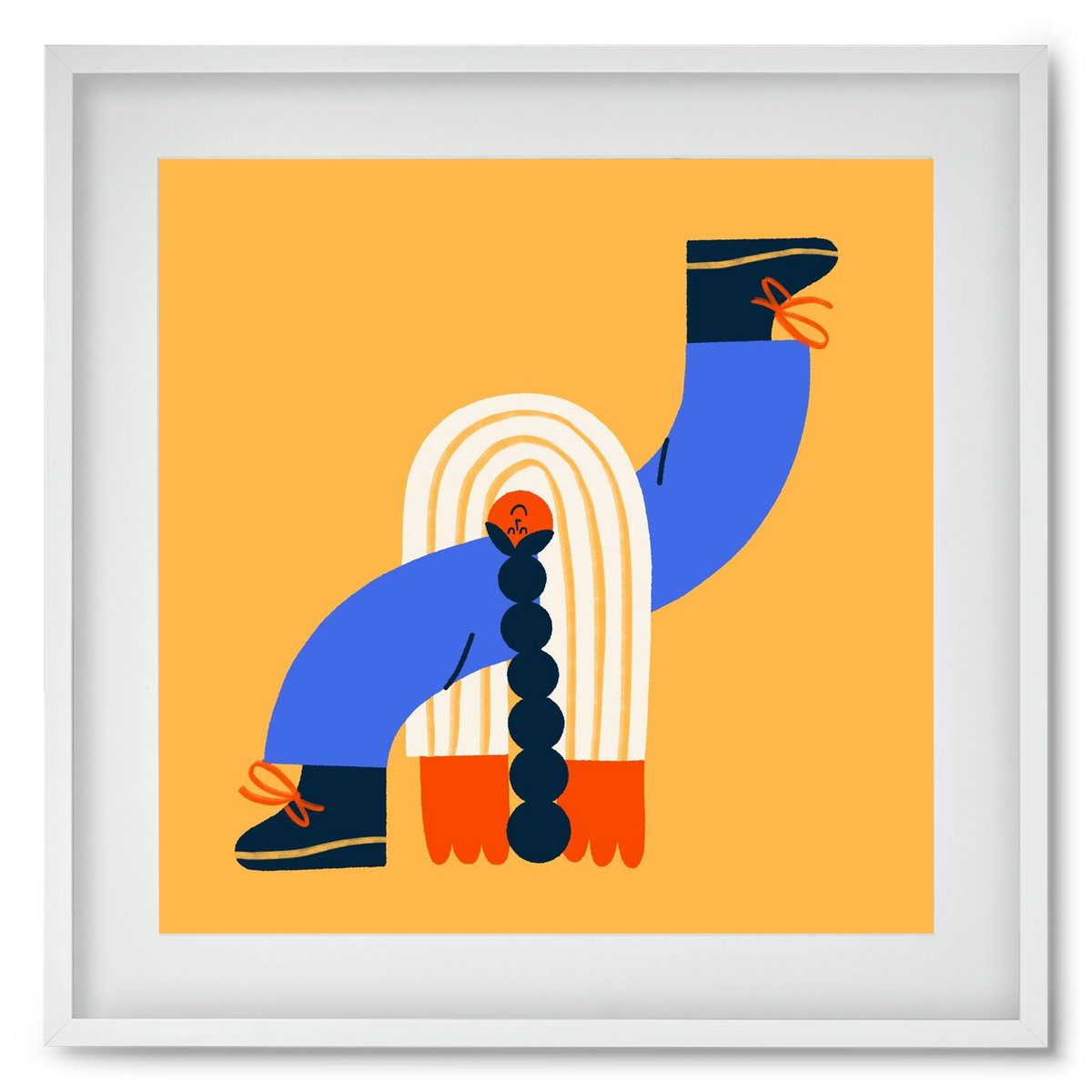 Let the Sunshine in, 50x50 cm (40x40 cm), Fehér keret, paszpartuval