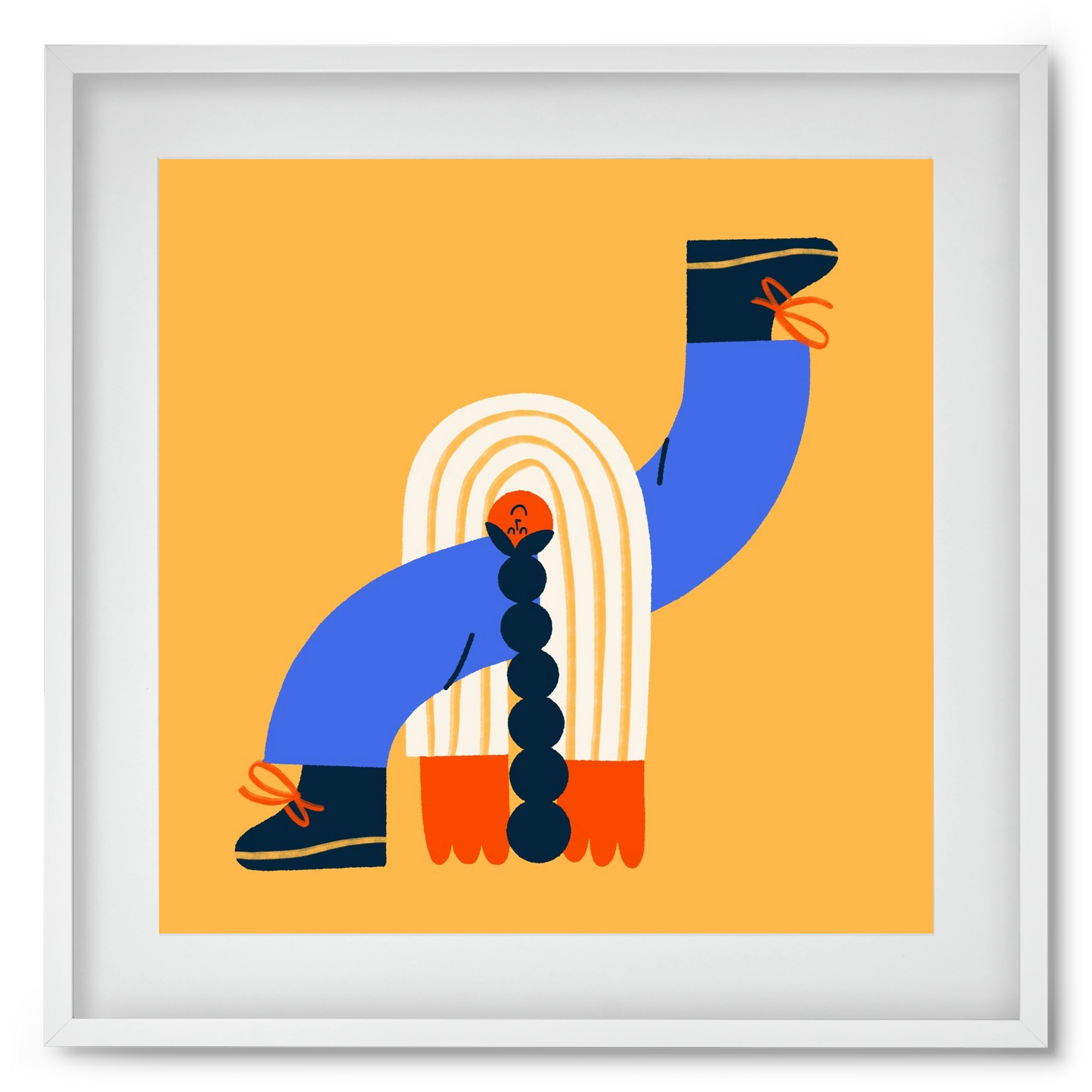 Let the Sunshine in, 50x50 cm (40x40 cm), Fehér keret, paszpartuval