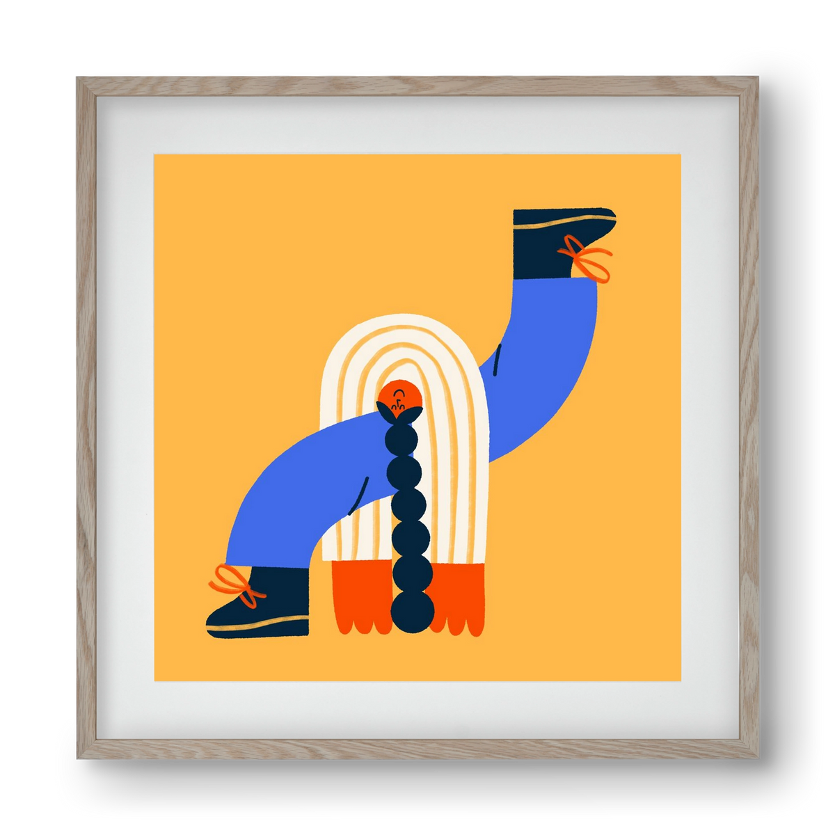 Let the Sunshine in, 40x40 cm (30x30 cm), Tölgy keret, paszpartuval